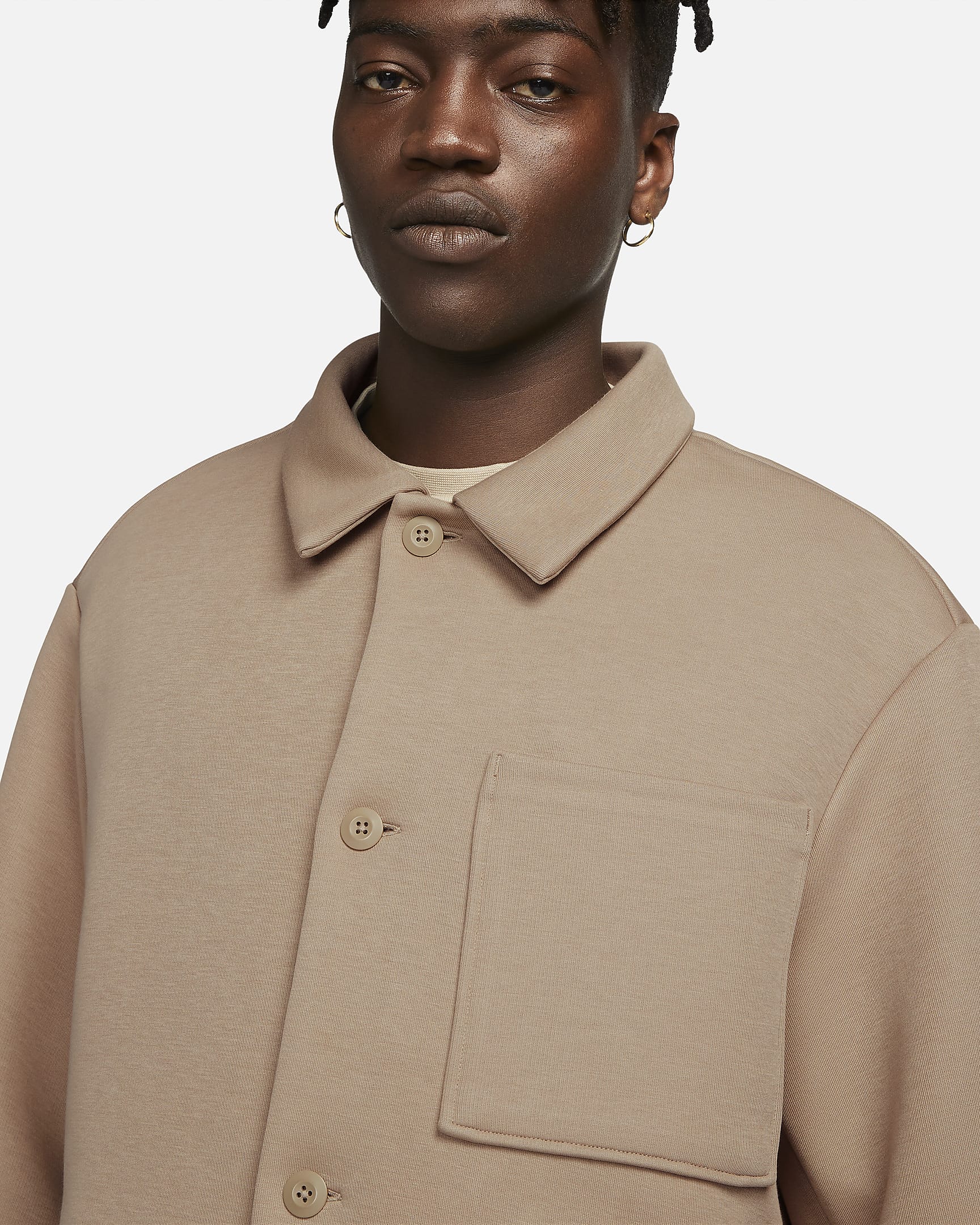 Image of Мъжко Яке NIKE M NK TCH FLC REIMAGINE SHACKET - Ballistic-sport