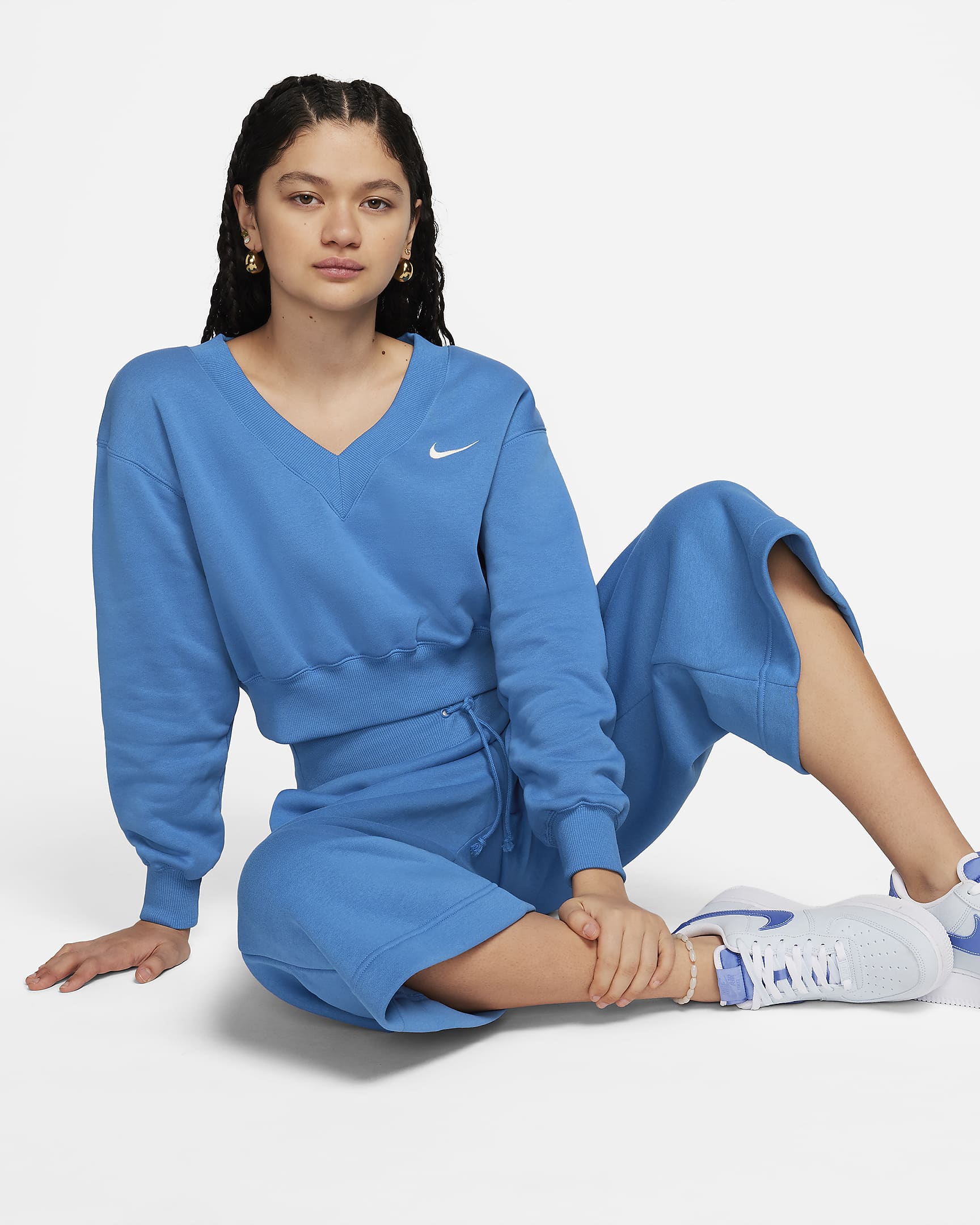 Дамски Панталон NIKE W NSW PHNX FLC HR CROP SWTP - Ballistic-sport