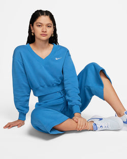 Image of Дамски Панталон NIKE W NSW PHNX FLC HR CROP SWTP - Ballistic-sport