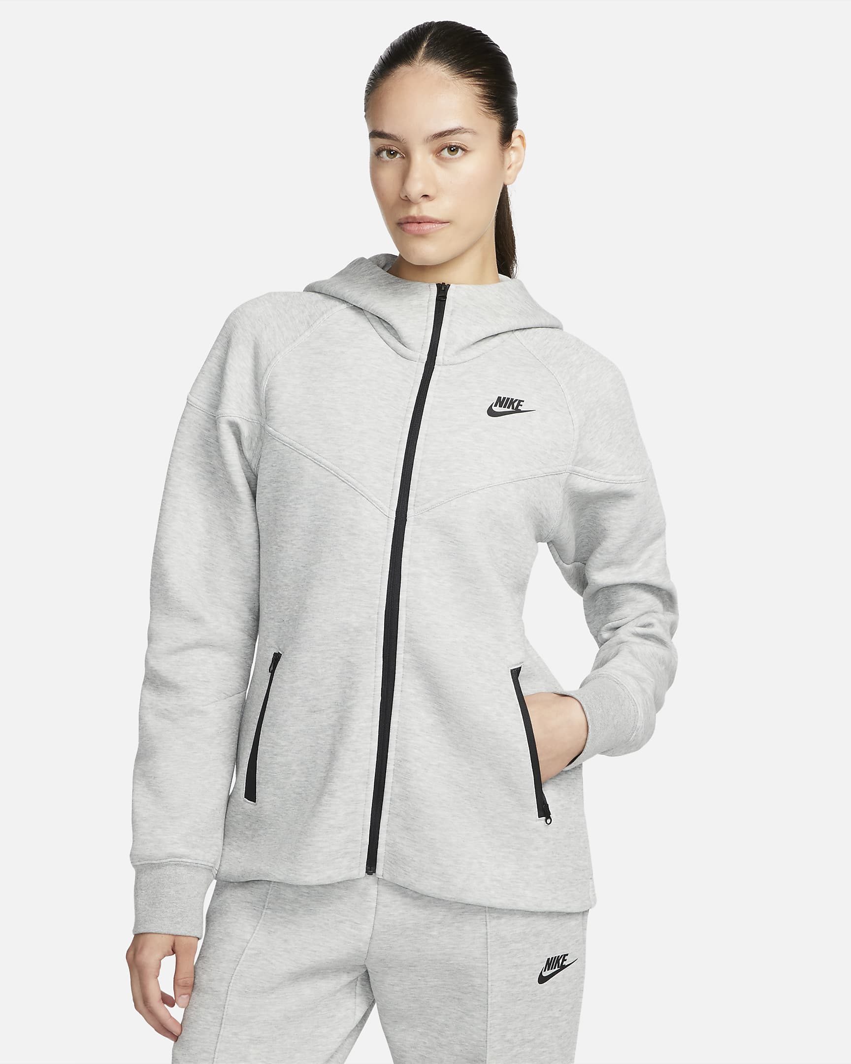 Image of Дамски Суитшърт NIKE W NSW TCH FLC WR FZ HDY - Ballistic-sport