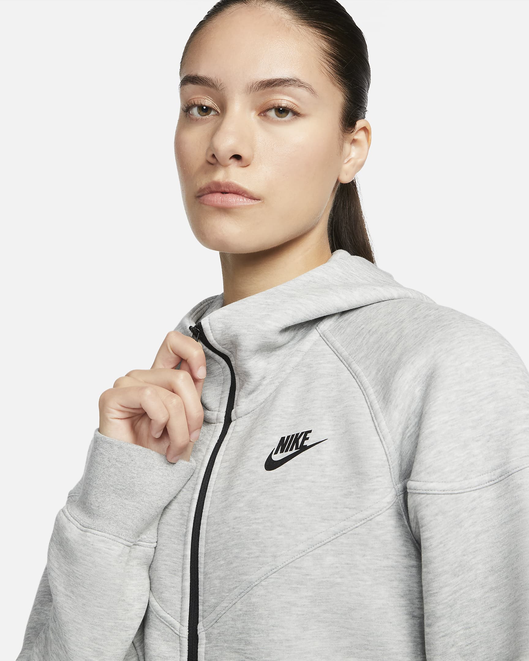 Image of Дамски Суитшърт NIKE W NSW TCH FLC WR FZ HDY - Ballistic-sport