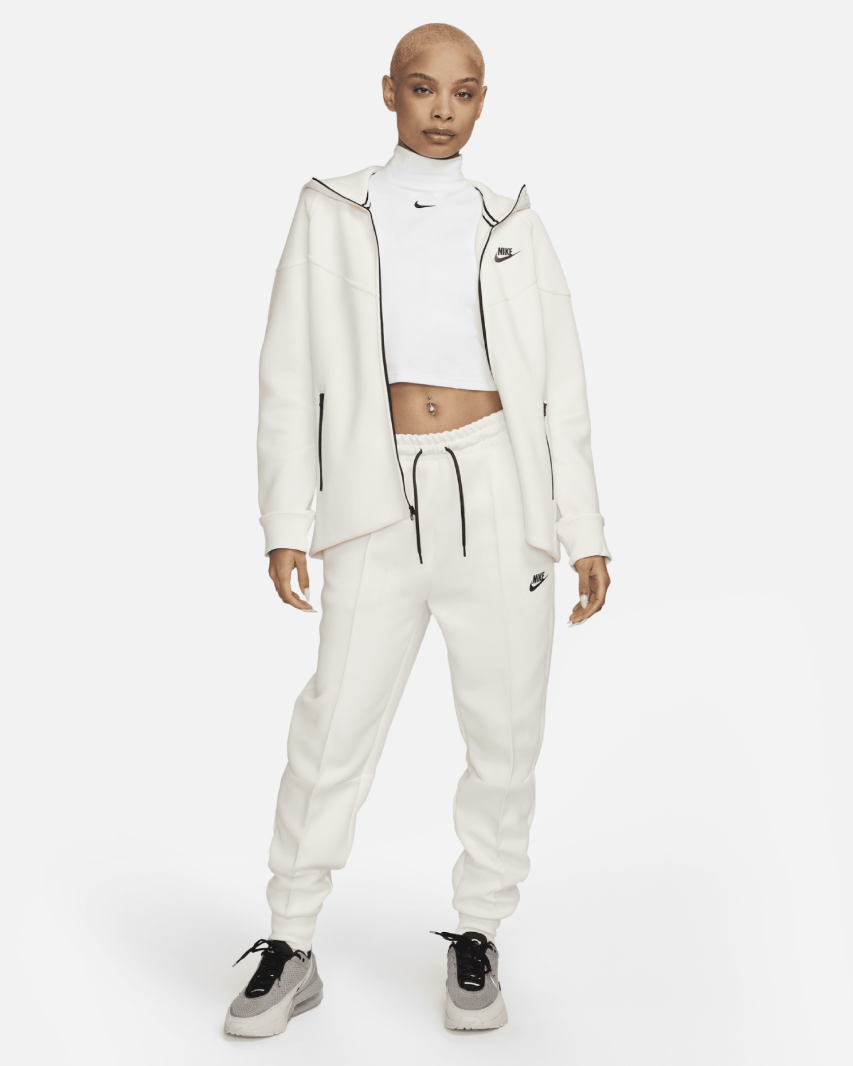 Image of Дамски Суитшърт NIKE W NSW TCH FLC WR FZ HDY - Ballistic-sport