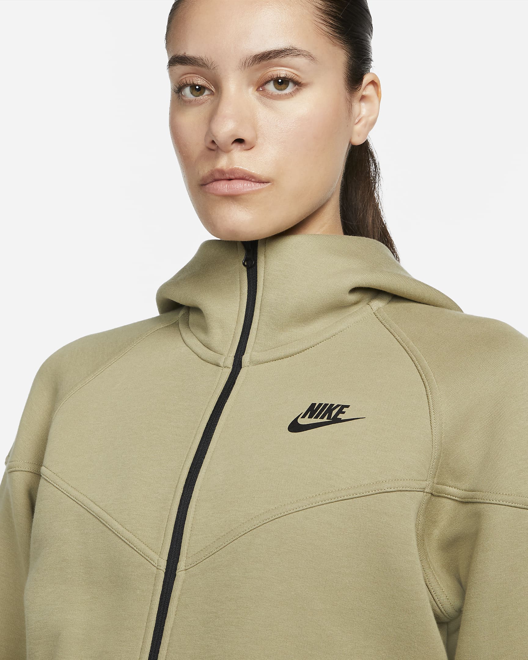 Image of Дамски Суитшърт NIKE W NSW TCH FLC WR FZ HDY - Ballistic-sport