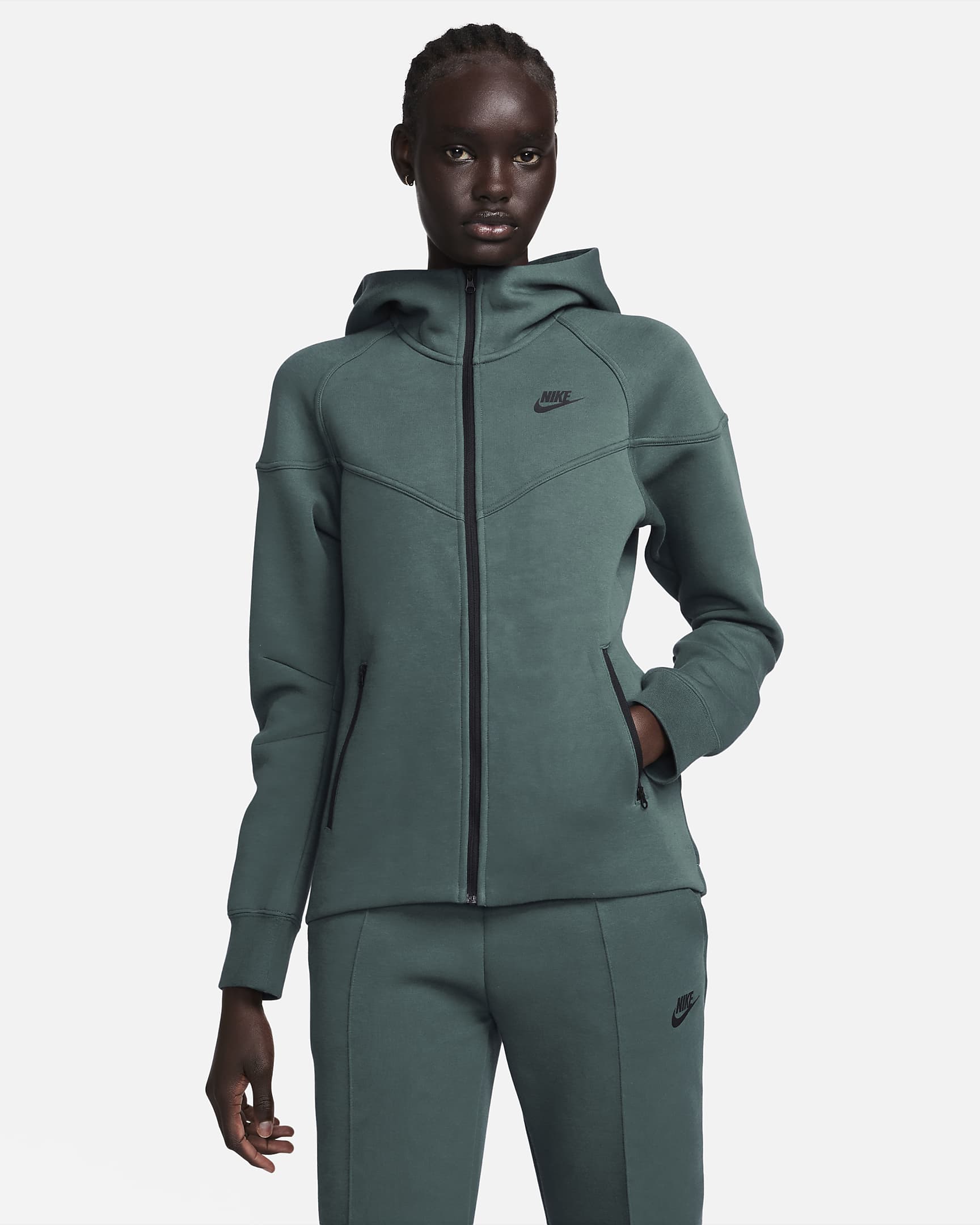 Image of Дамски Суитшърт NIKE W NSW TCH FLC WR FZ HDY - Ballistic-sport