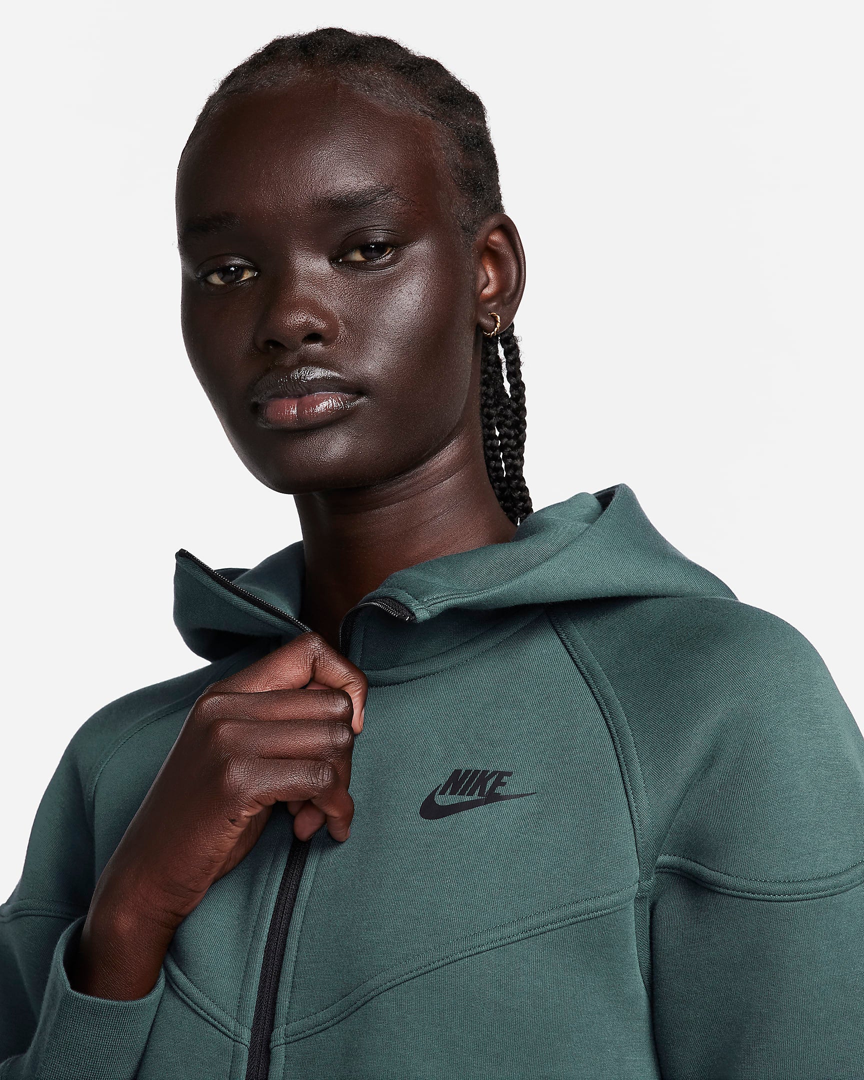 Image of Дамски Суитшърт NIKE W NSW TCH FLC WR FZ HDY - Ballistic-sport