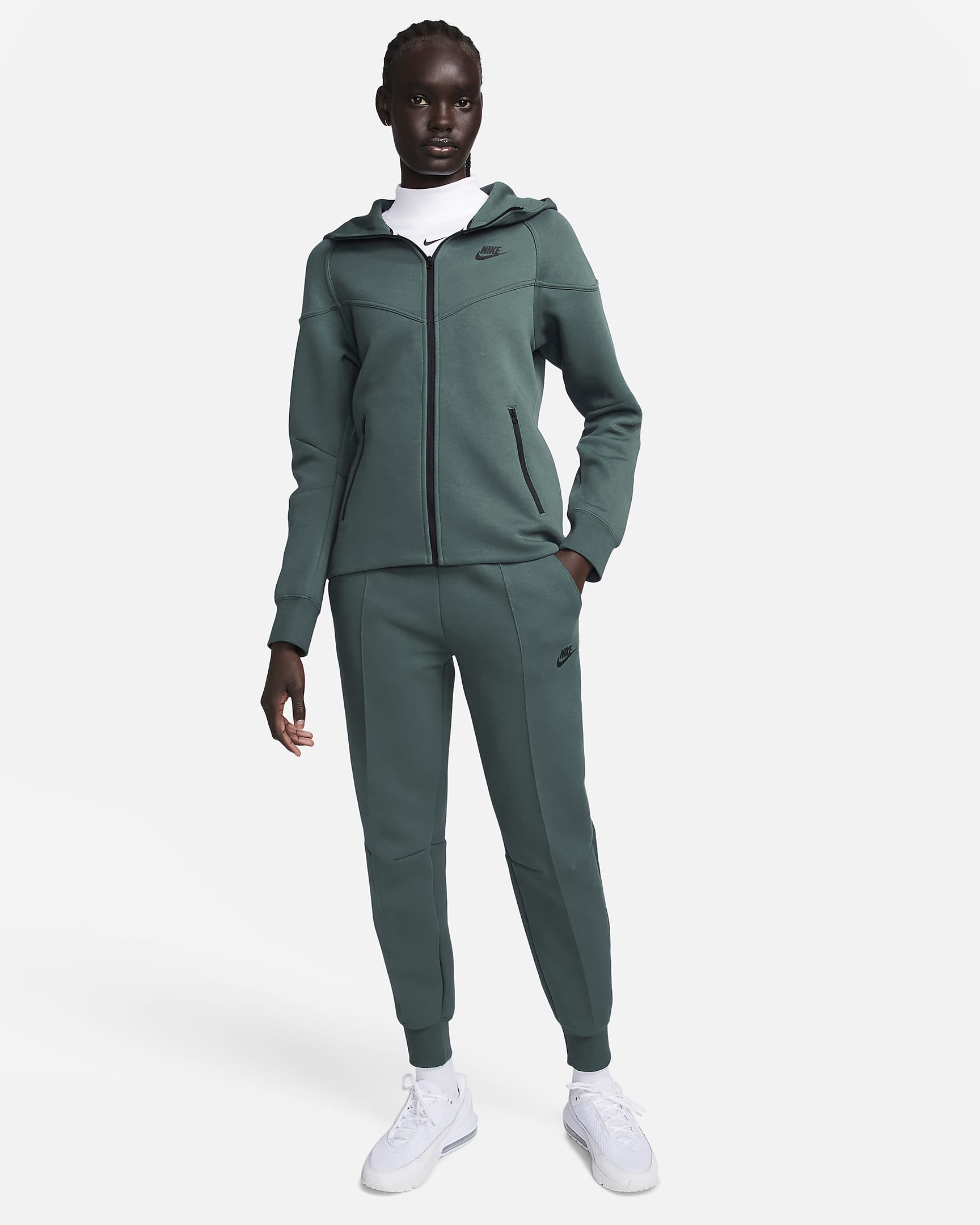 Image of Дамски Суитшърт NIKE W NSW TCH FLC WR FZ HDY - Ballistic-sport