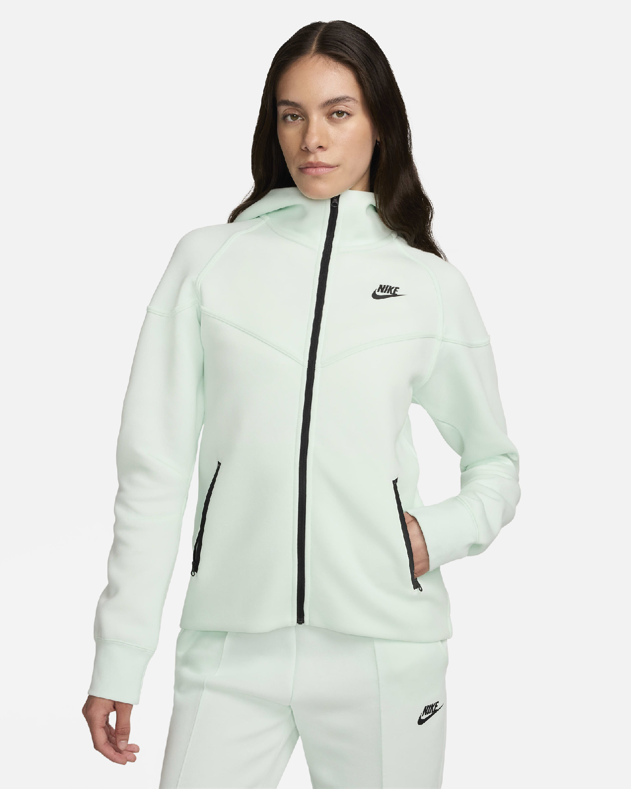 Image of Дамски Суитшърт NIKE W NSW TCH FLC WR FZ HDY - Ballistic-sport