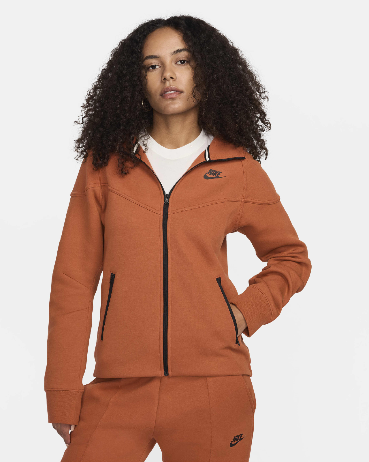 Image of Дамски Суитшърт NIKE W NSW TCH FLC WR FZ HDY - Ballistic-sport
