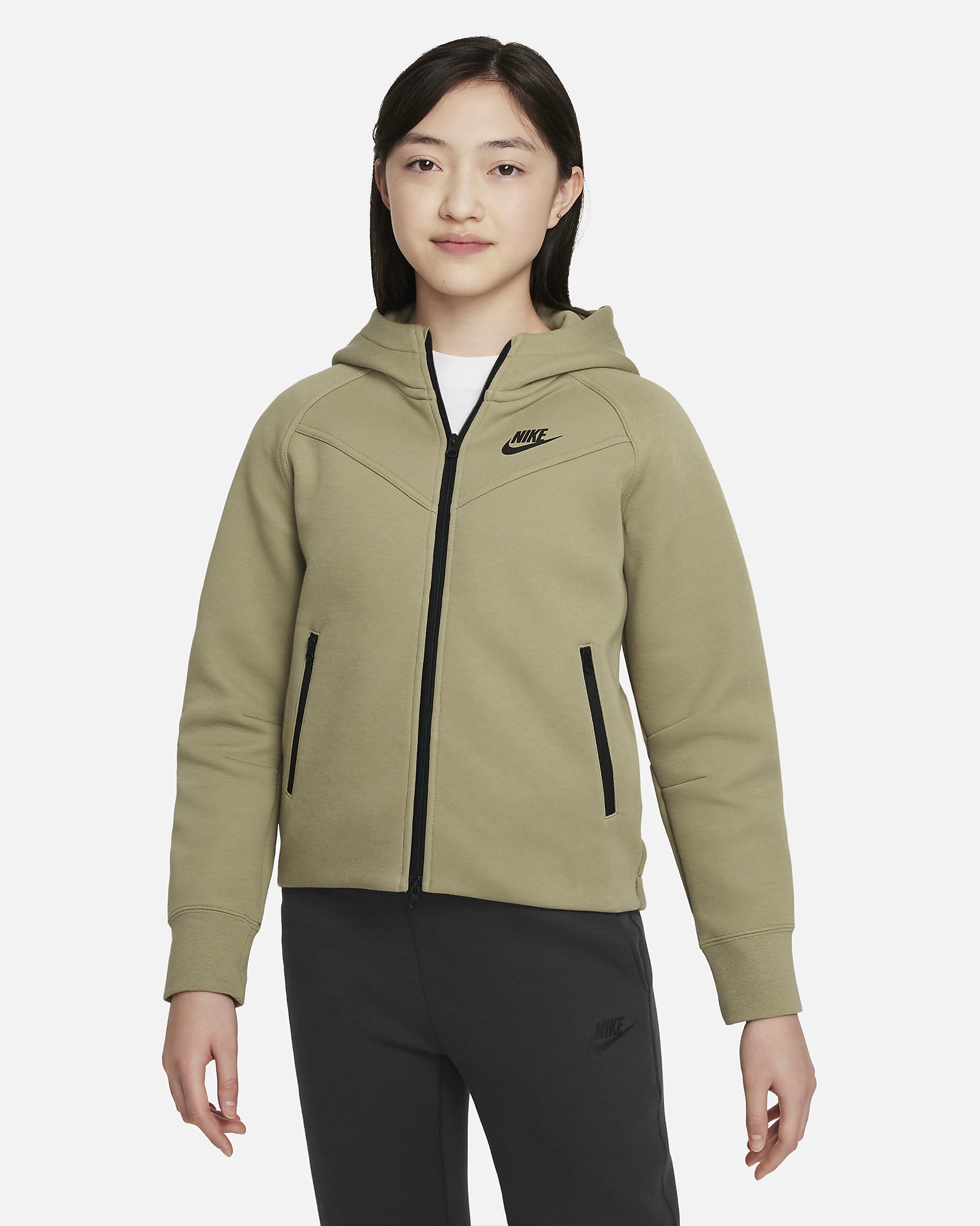 Юношески Суитшърт NIKE G NSW TCH FLC HD FZ LS - Ballistic-sport