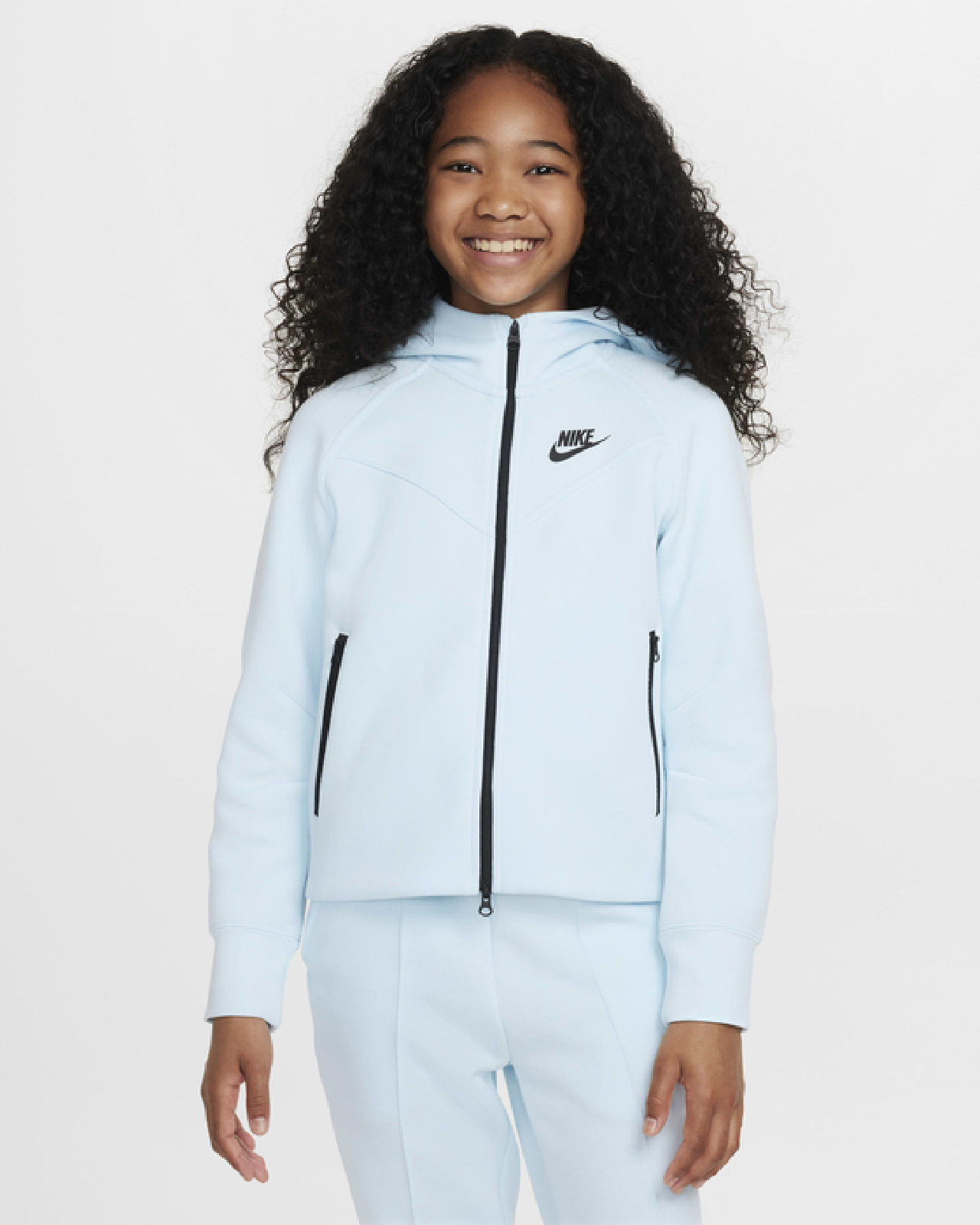 Image of Юношески Суитшърт NIKE G NSW TCH FLC HD FZ LS