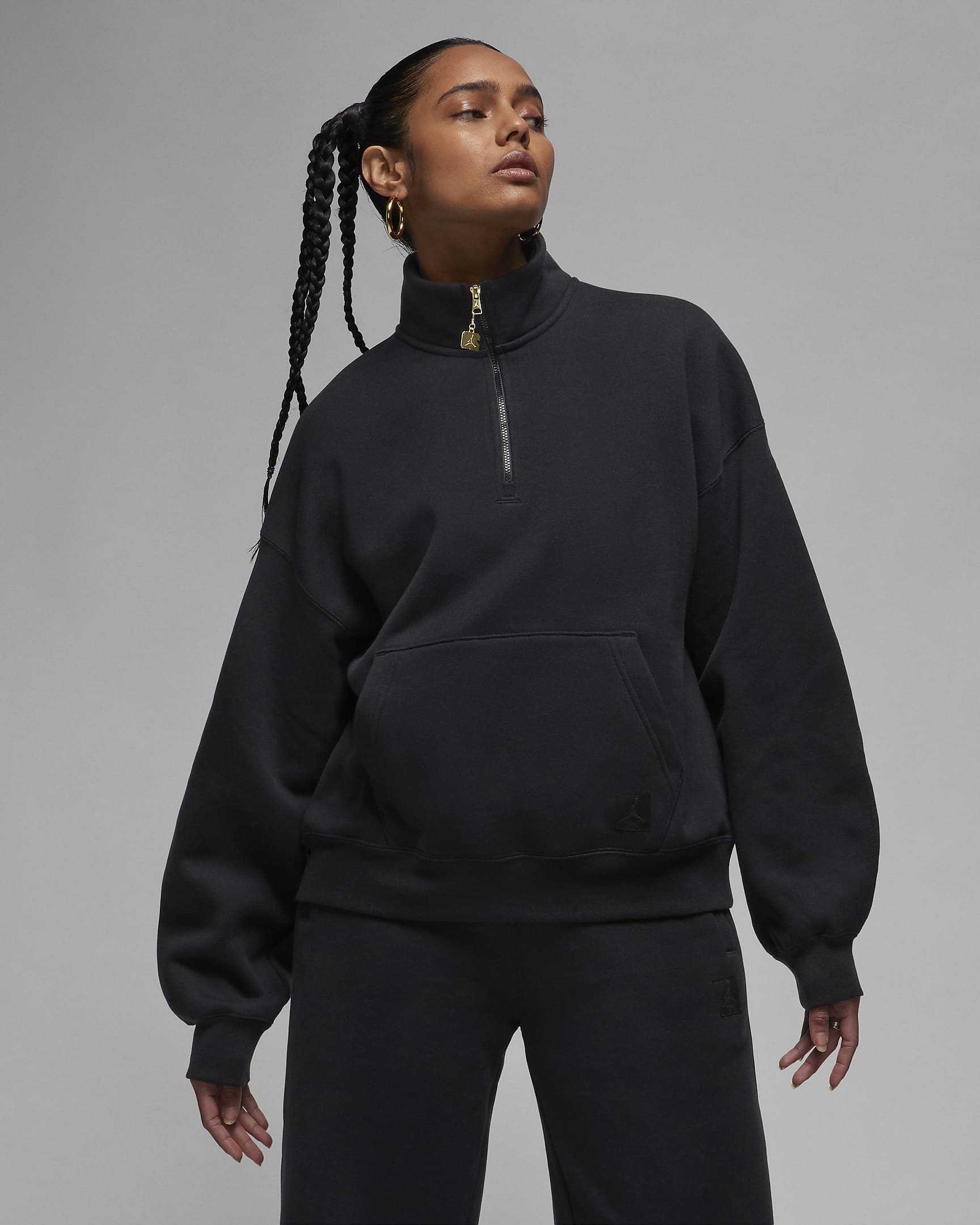 Дамски Суитшърт NIKE W J FLT FLC QTR ZIP - Ballistic-sport