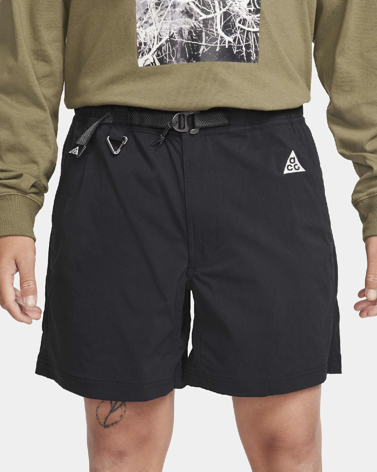 Image of Мъжки Къс панталон NIKE M ACG HIKE SHORT, Балистик, черен цвят