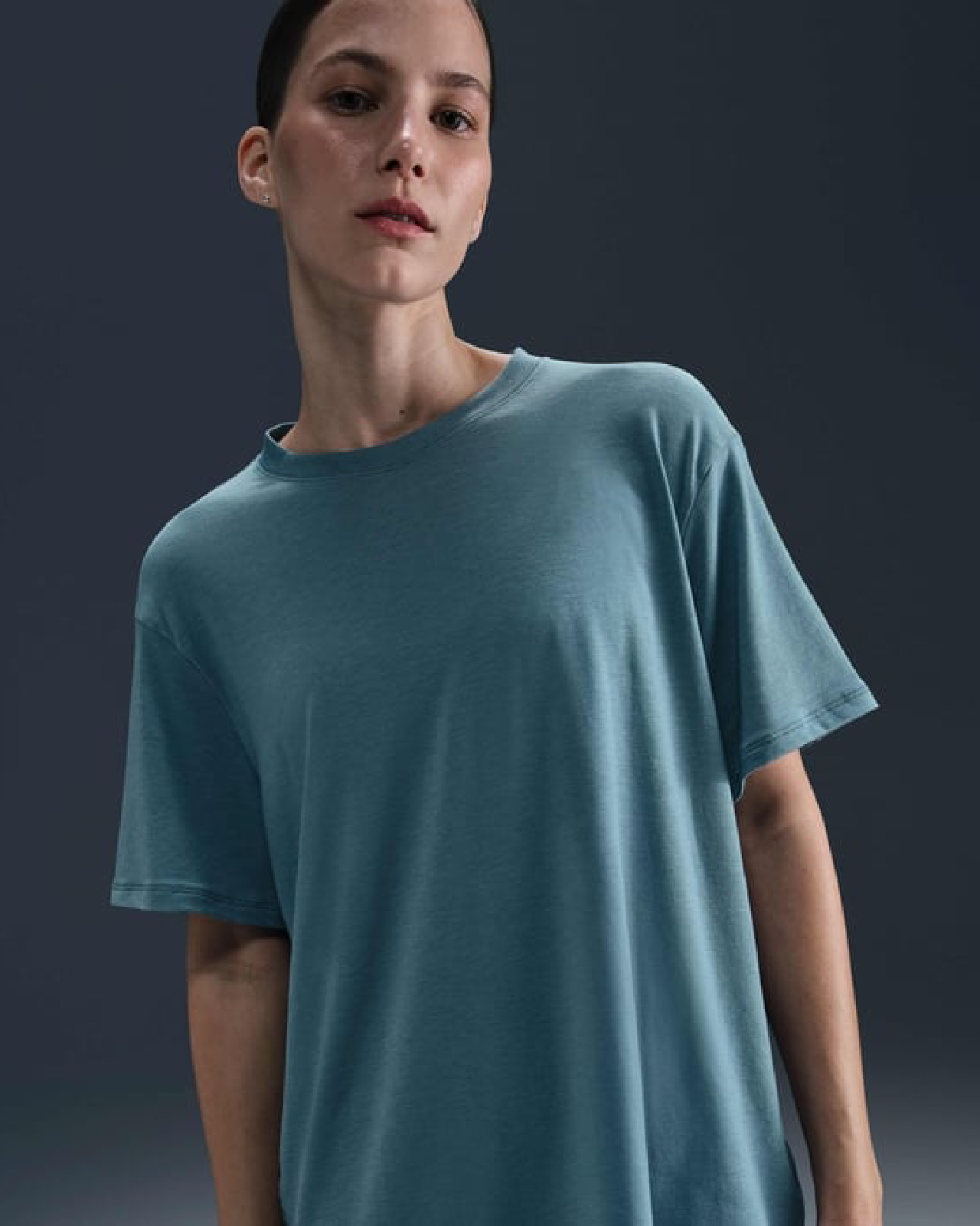 Дамска Тениска NIKE W NK ONE RELAXED DF SS TOP, Балистик, син цвят