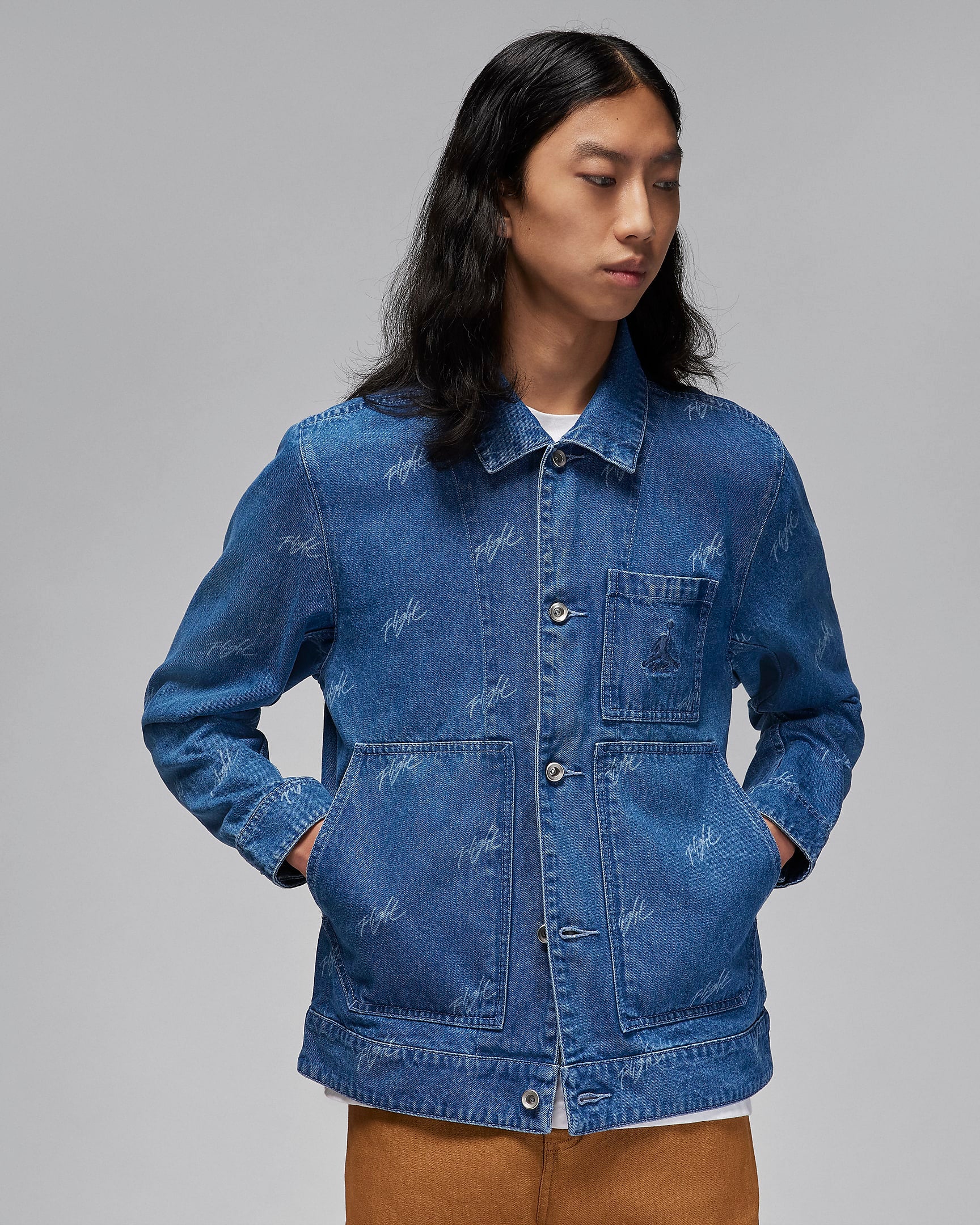 Image of Мъжко Яке NIKE M J FLT HRTG DENIM JKT - Ballistic-sport