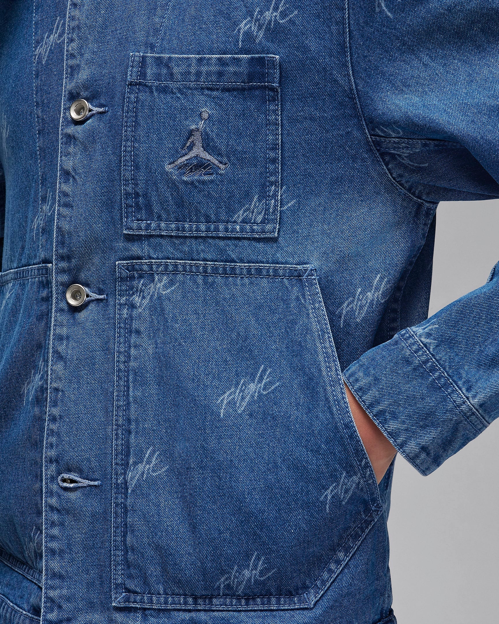 Image of Мъжко Яке NIKE M J FLT HRTG DENIM JKT - Ballistic-sport