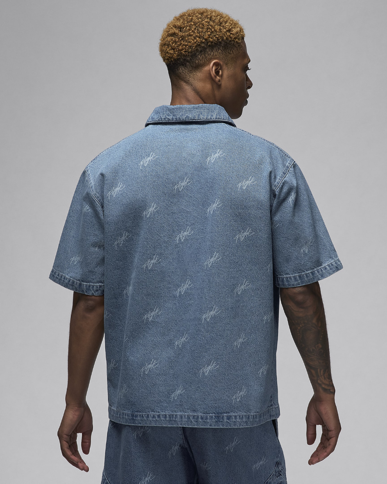 Image of Мъжка Риза NIKE M J AIR JDN DENIM AOP TOP - Ballistic-sport