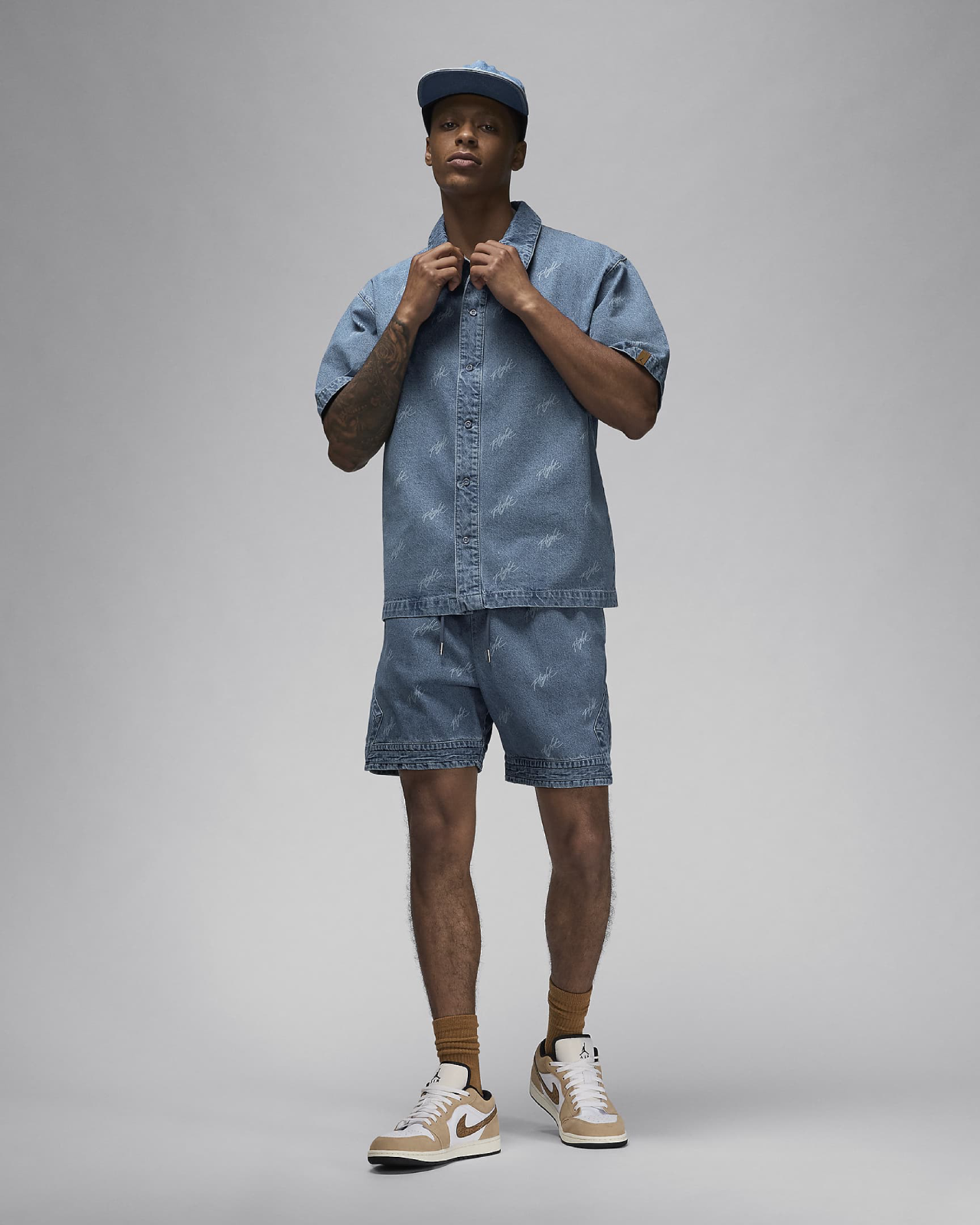Image of Мъжка Риза NIKE M J AIR JDN DENIM AOP TOP - Ballistic-sport