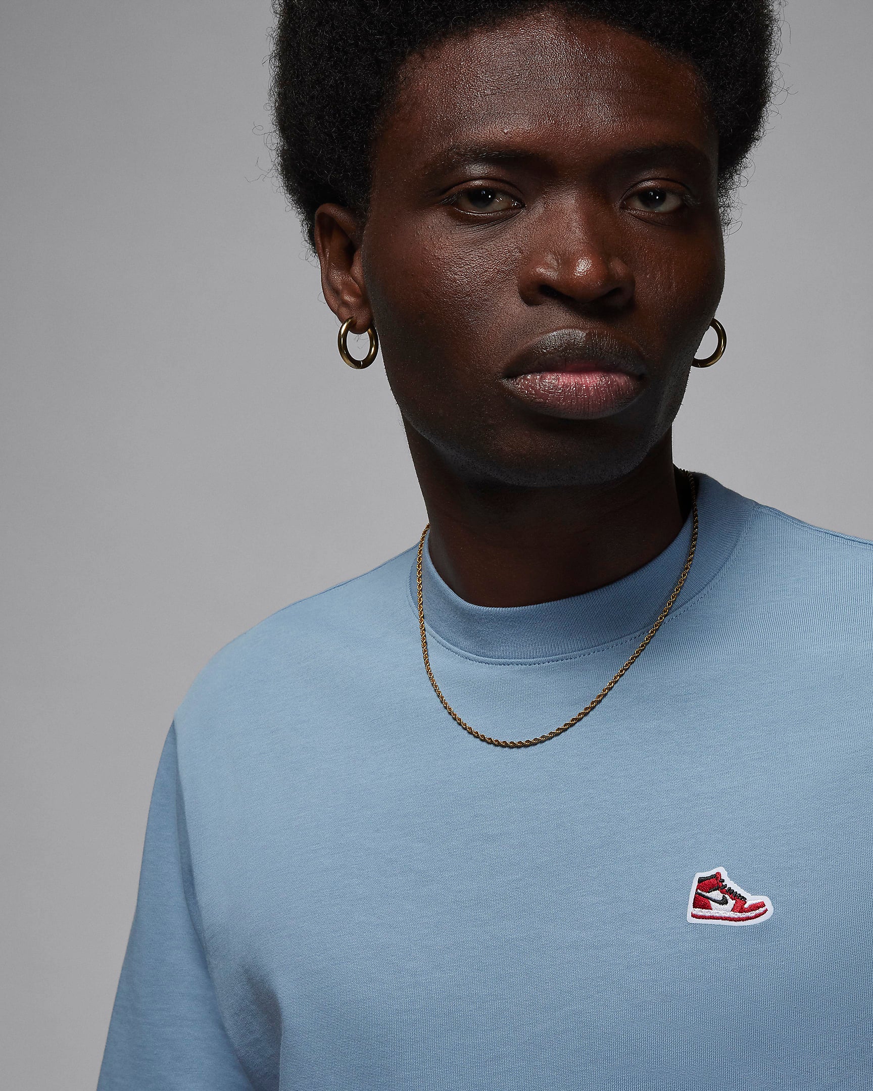 Image of Мъжка Тениска NIKE M J BRAND SNKR PTCH SS CREW - Ballistic-sport