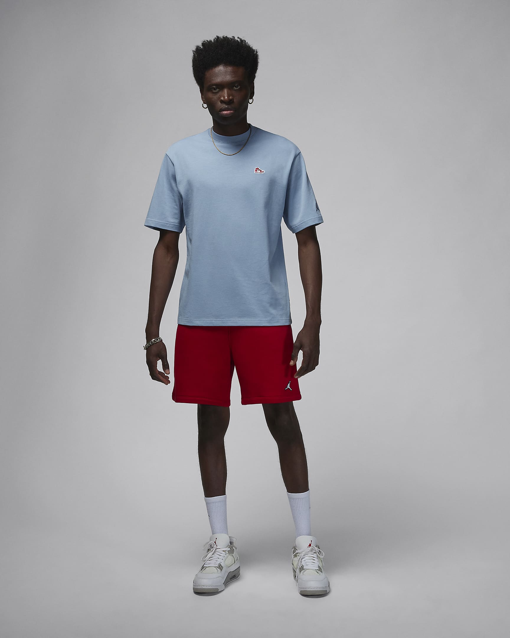 Мъжка Тениска NIKE M J BRAND SNKR PTCH SS CREW - Ballistic-sport
