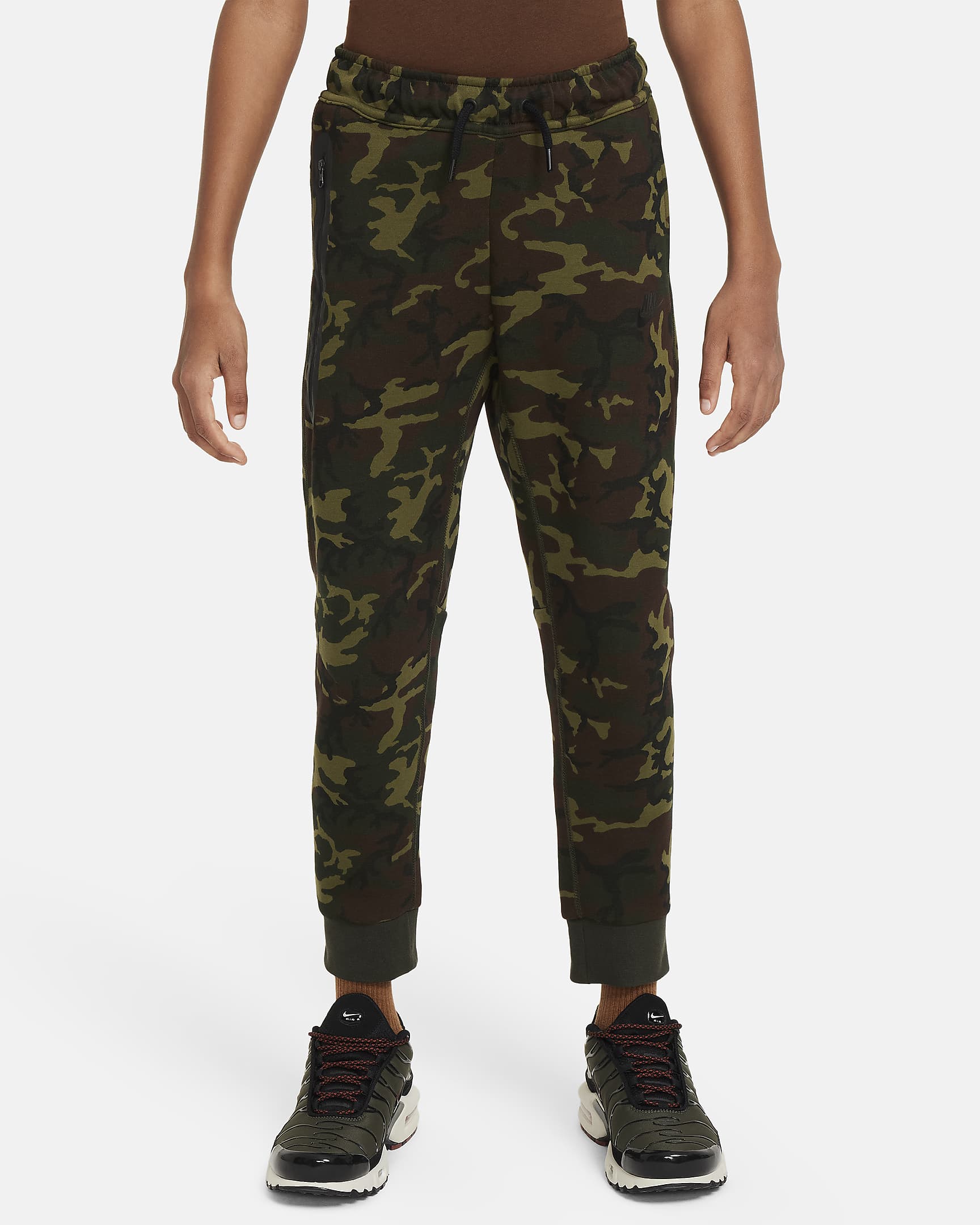 Image of Юношески Панталон NIKE B NSW TCH FLC CAMO BOTTOM - Ballistic-sport