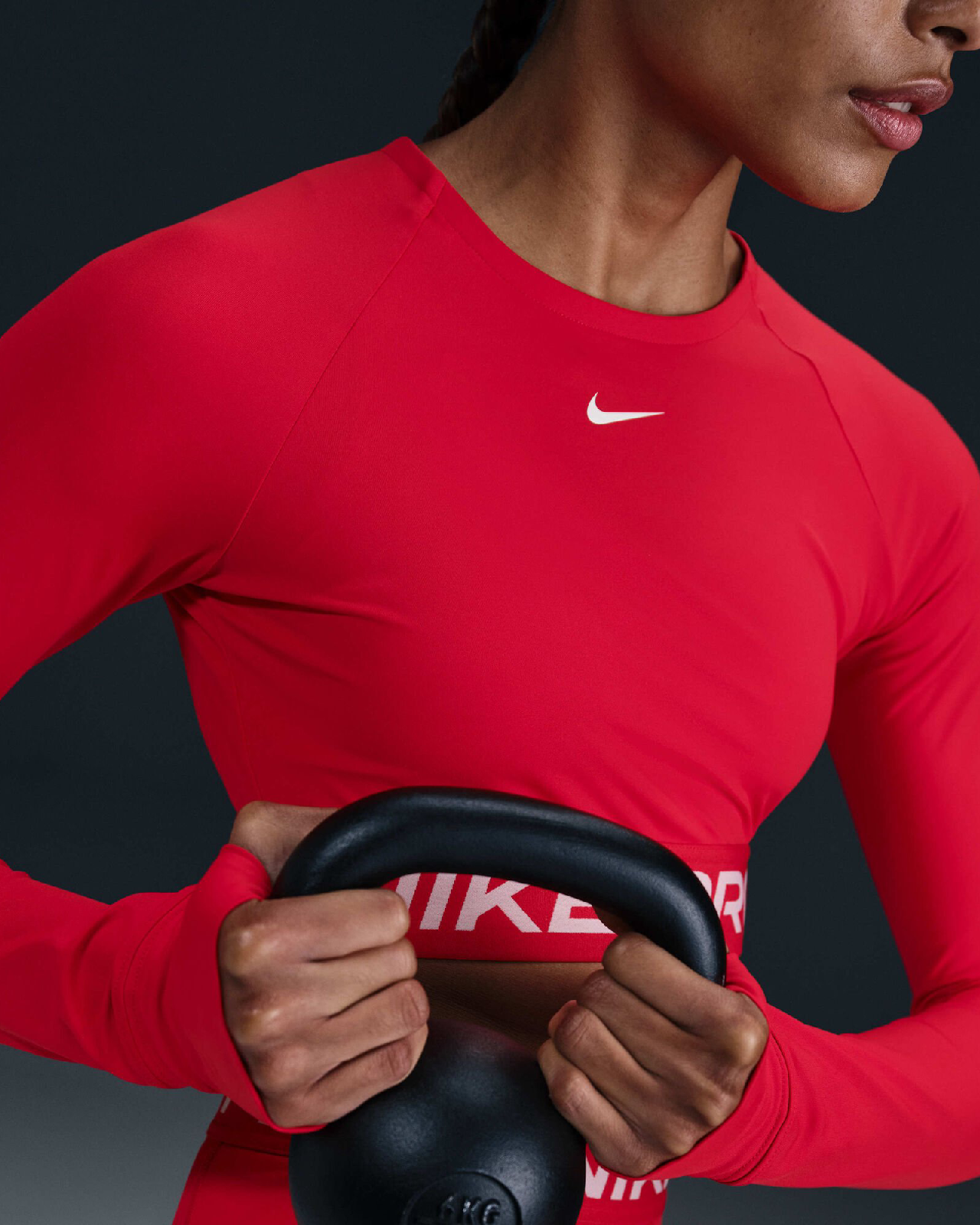 Image of Дамска блуза NIKE W PRO DF 365 CROP LS - Ballistic-sport