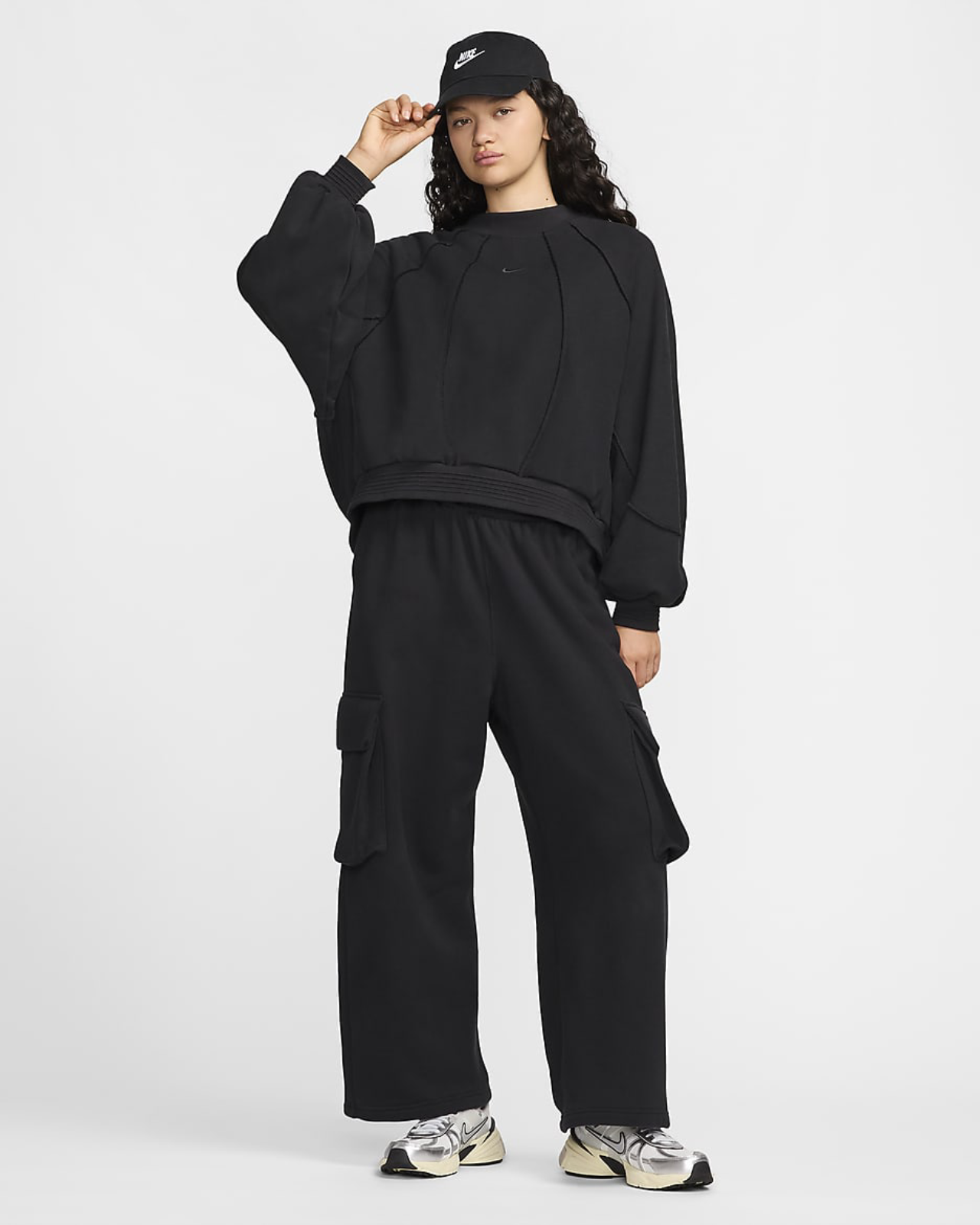 Дамски Суитшърт NIKE W NSW CLLCTN OS FT CREW MDC - Ballistic-sport
