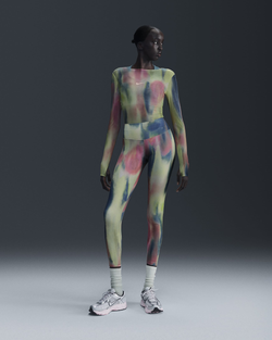 Image of Дамска Блуза  NIKE W NK DF ADY SHEER LS AOP - Ballistic-sport