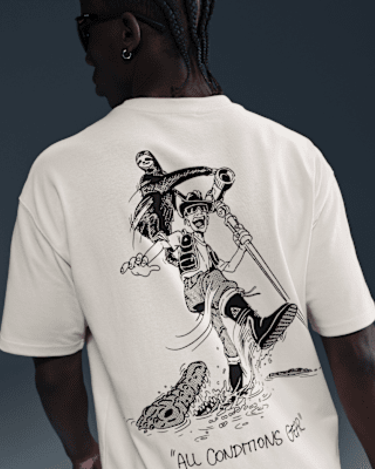 Мъжка Тениска NIKE M ACG DF TEE OC GUIDE, Балистик, бежов цвят