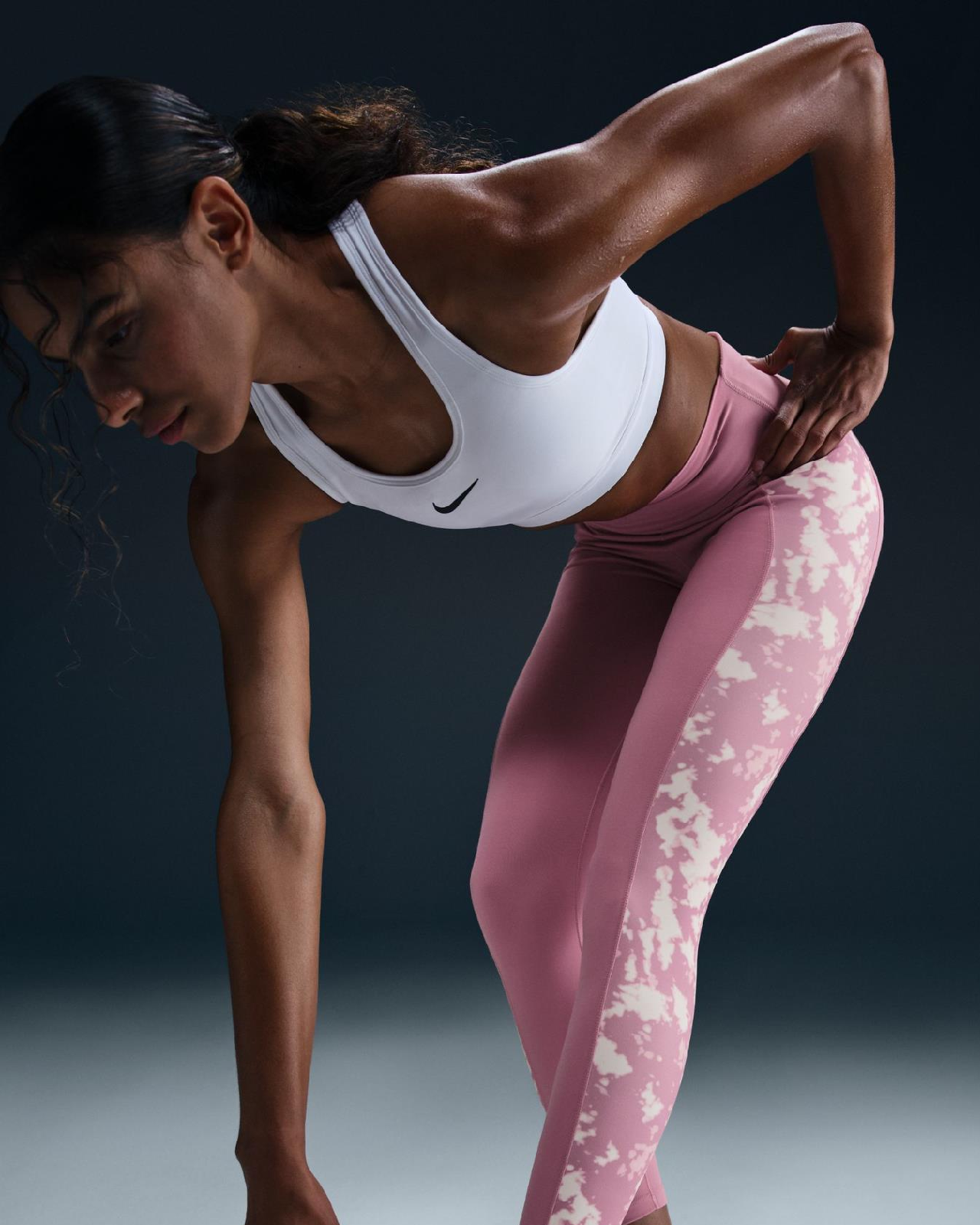 Image of Дамски Клин NIKE W NK ONE DF HR 7/8 TIGHT AOP-HJ1103-699- Ballistic sport, Балистик