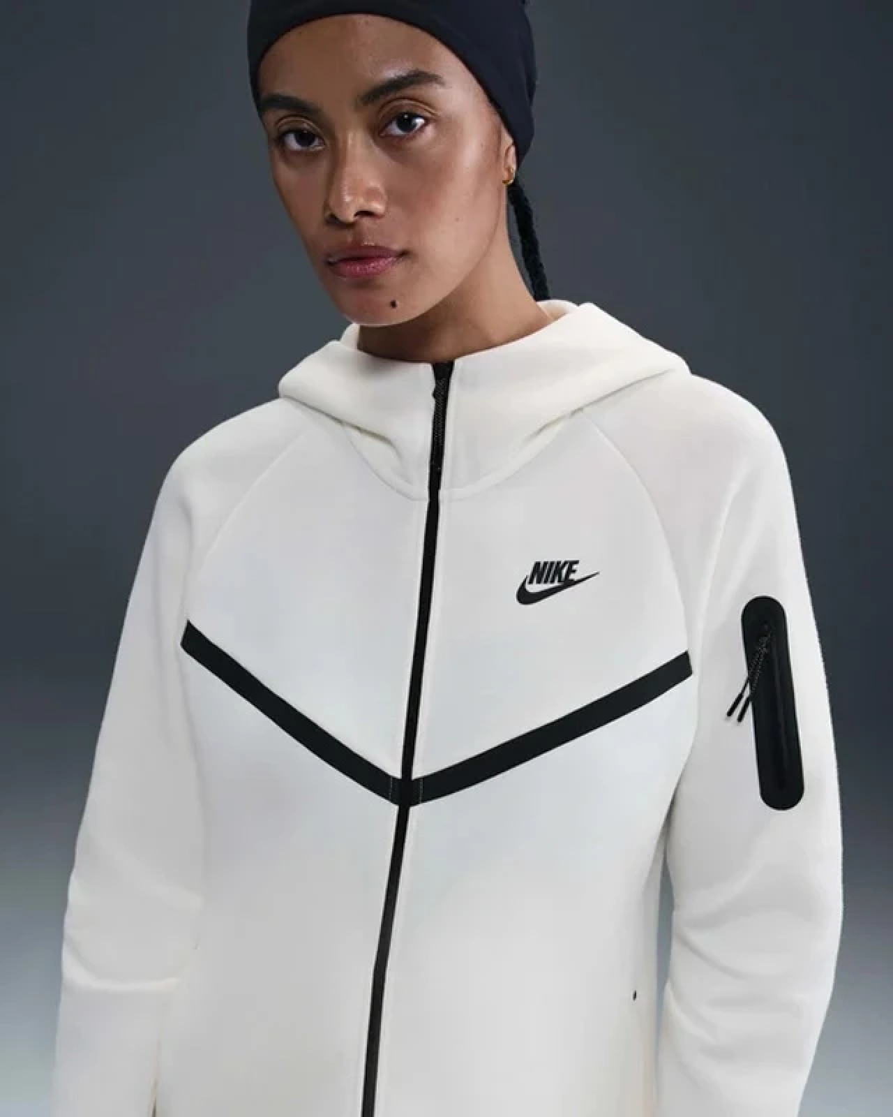 Image of Дамски Суитшърт NIKE W NSW TCH FLC WR FZ HDY 2 -HV6747-133- Ballistic sport, Балистик