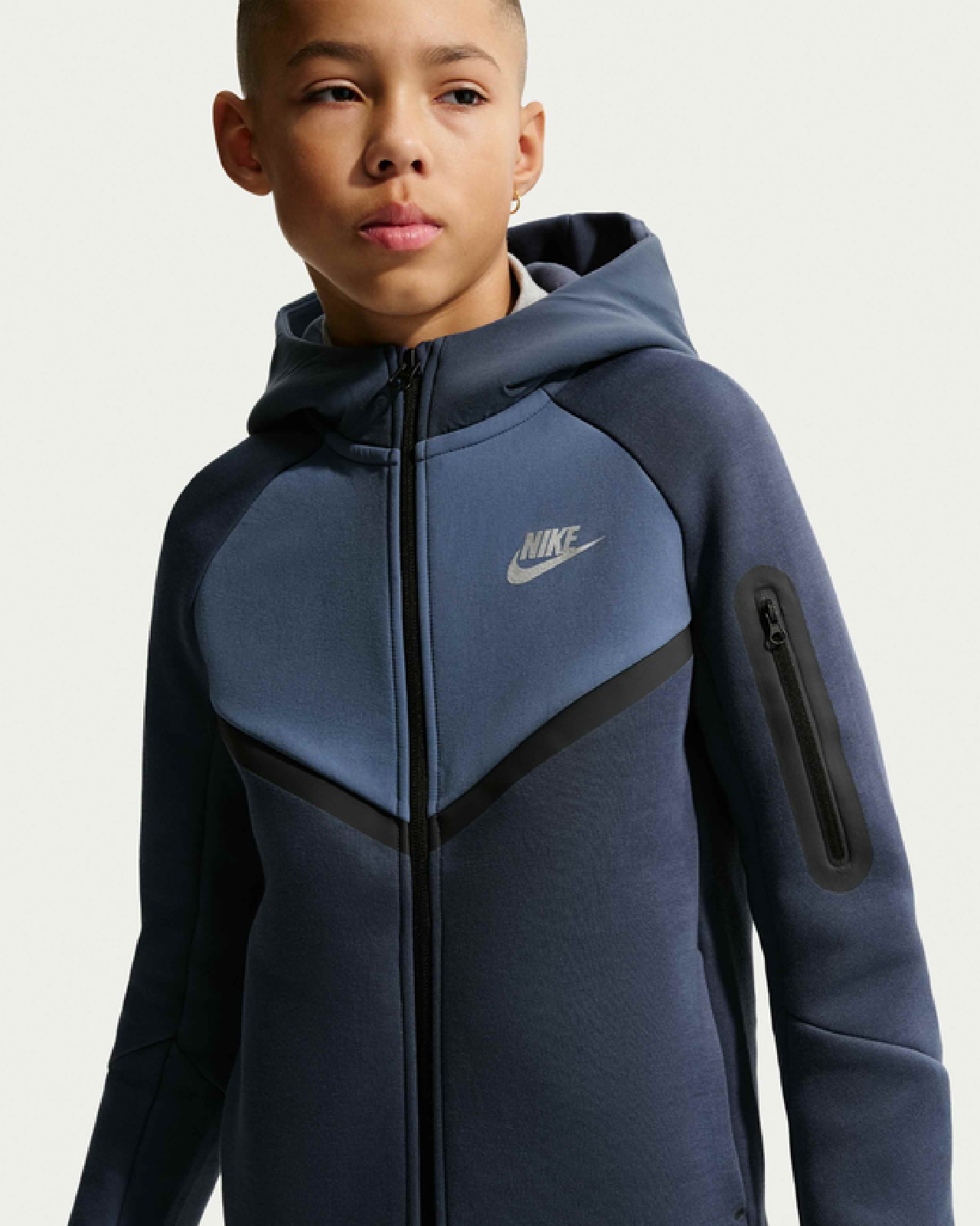 Image of Детски Суитшърт NIKE B NSW TCH FLC MIX FZ -IO1285-437- Ballistic sport, Балистик