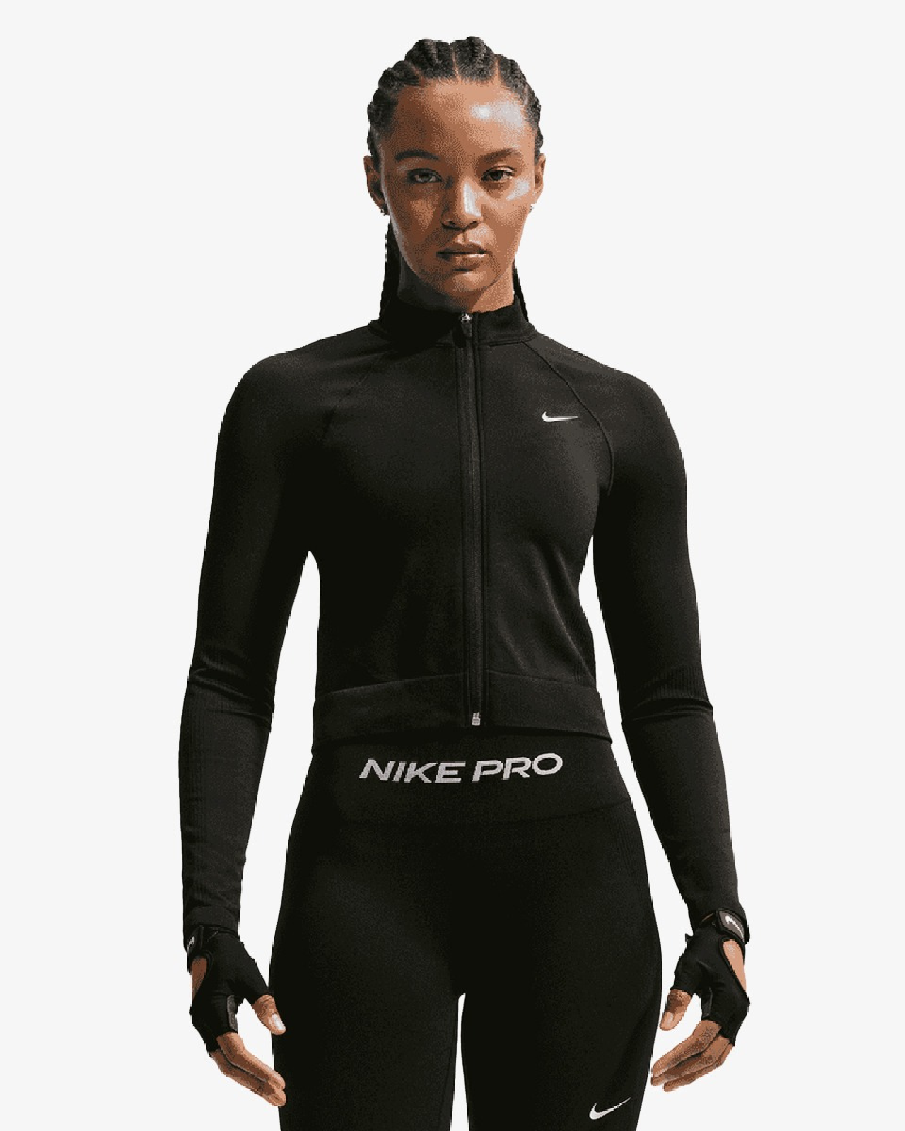 Image of Дамски Суитшърт NIKE W NP DF SMLS FZ MIDLAYER WT