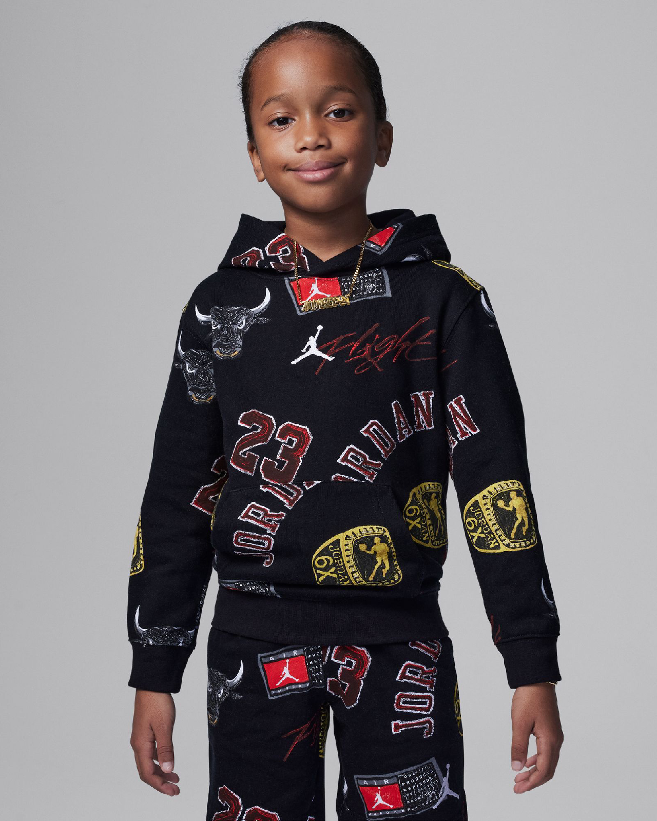 Детски Суитшърт NIKE JDB MJ ESSENTIALS FT AOP PO - Ballistic-sport