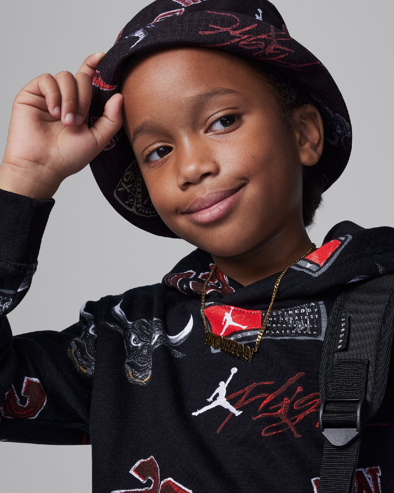 Image of Детски Суитшърт NIKE JDB MJ ESSENTIALS FT AOP PO - Ballistic-sport