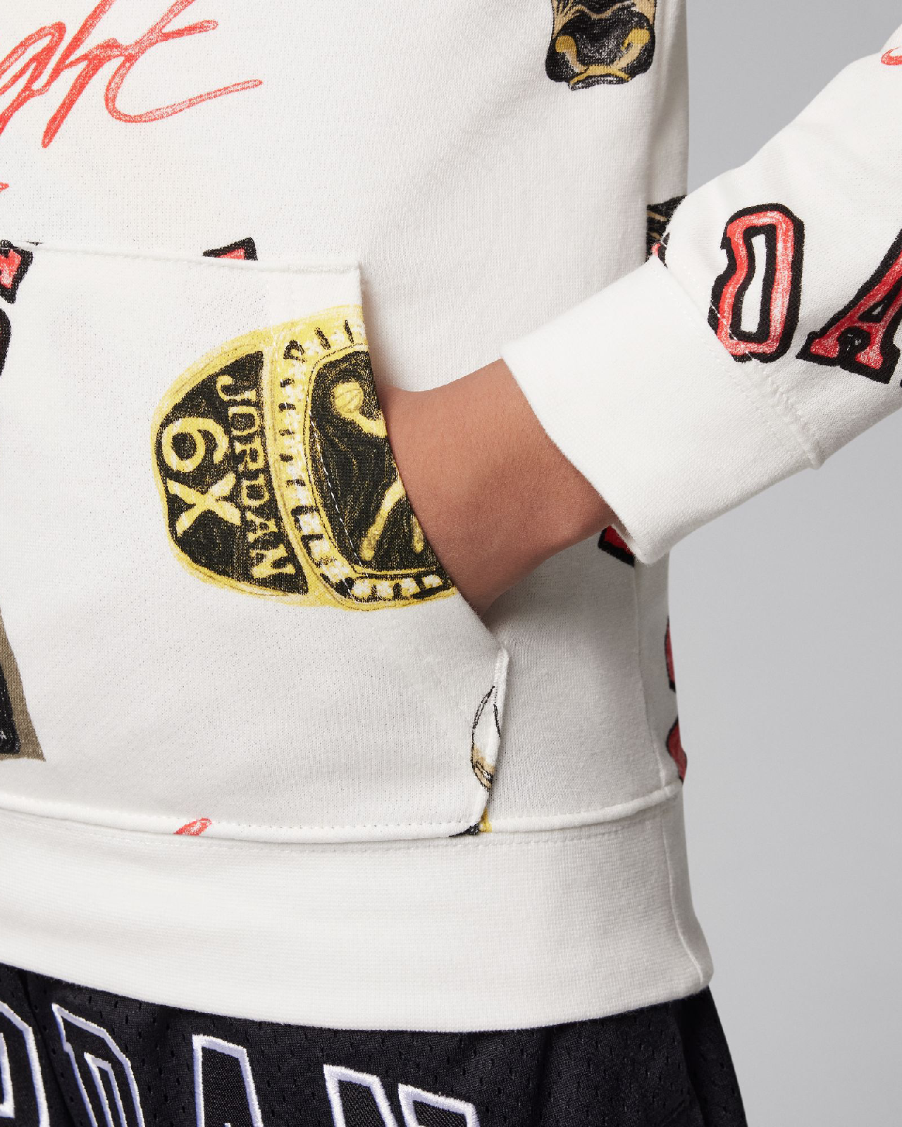 Image of Детски Суитшърт NIKE JDB MJ ESSENTIALS FT AOP PO - Ballistic-sport