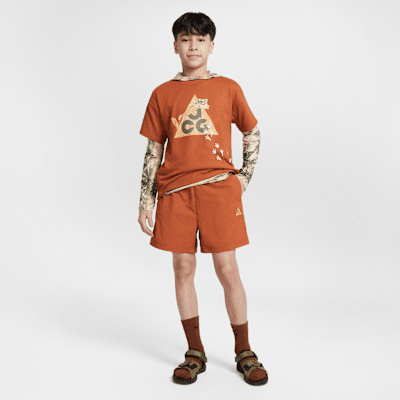 Image of Детска Тениска NIKE K ACG DF TEE в кафяв цвят