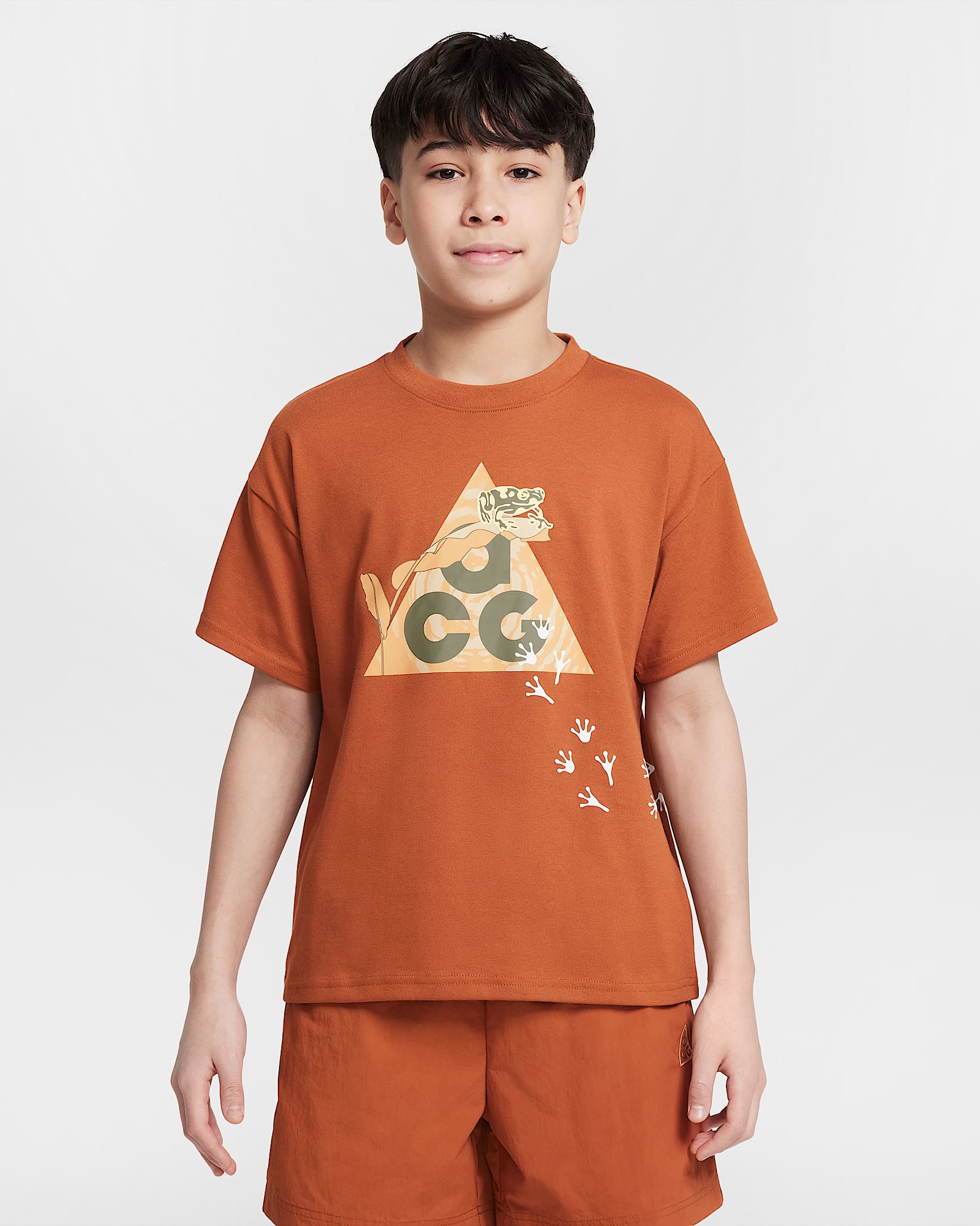 Image of Детска Тениска NIKE K ACG DF TEE в кафяв цвят