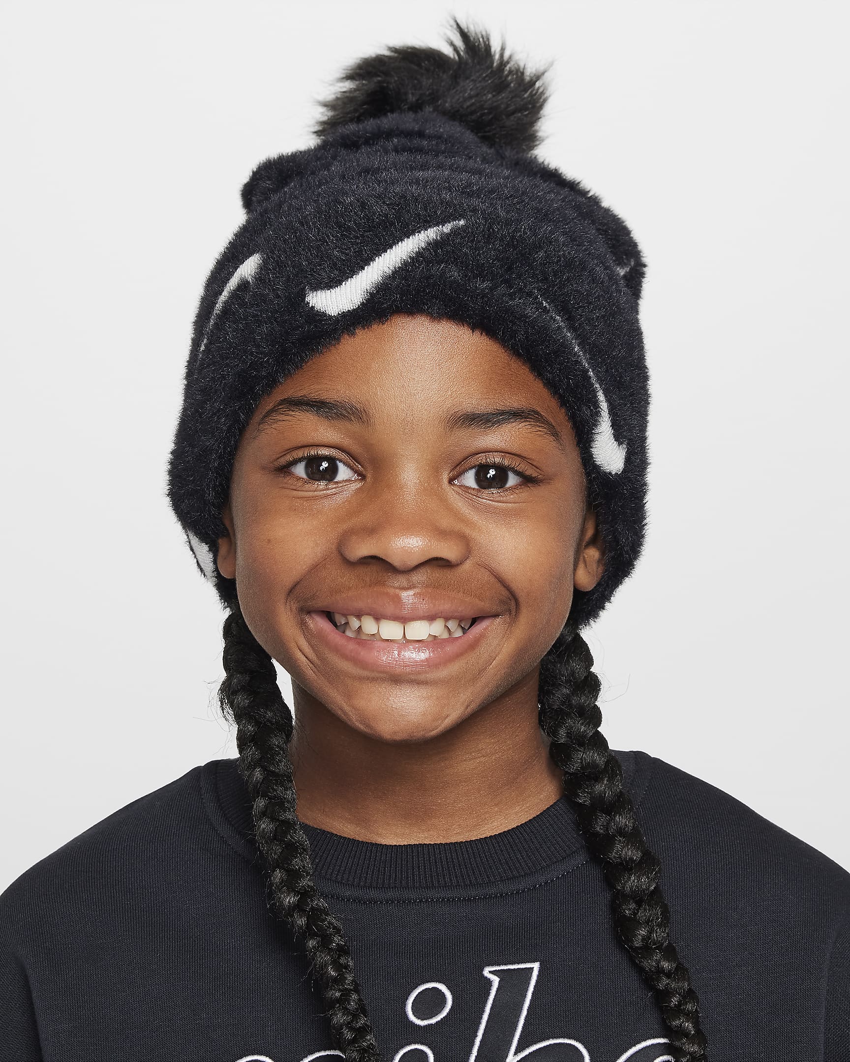 Image of Детска Шапка NIKE K NK PEAK BEANIE SC POM F24 - Ballistic-sport