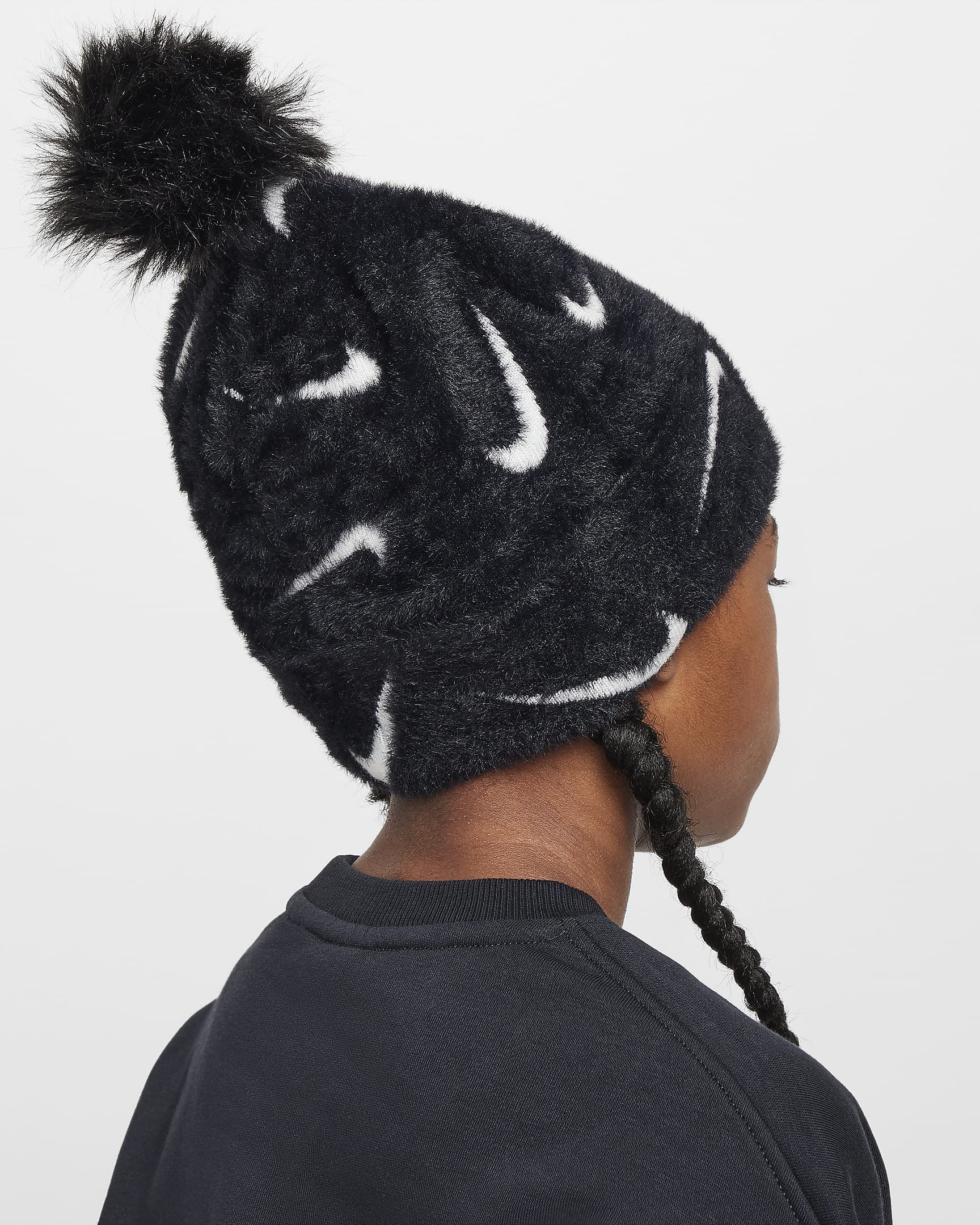 Image of Детска Шапка NIKE K NK PEAK BEANIE SC POM F24 - Ballistic-sport