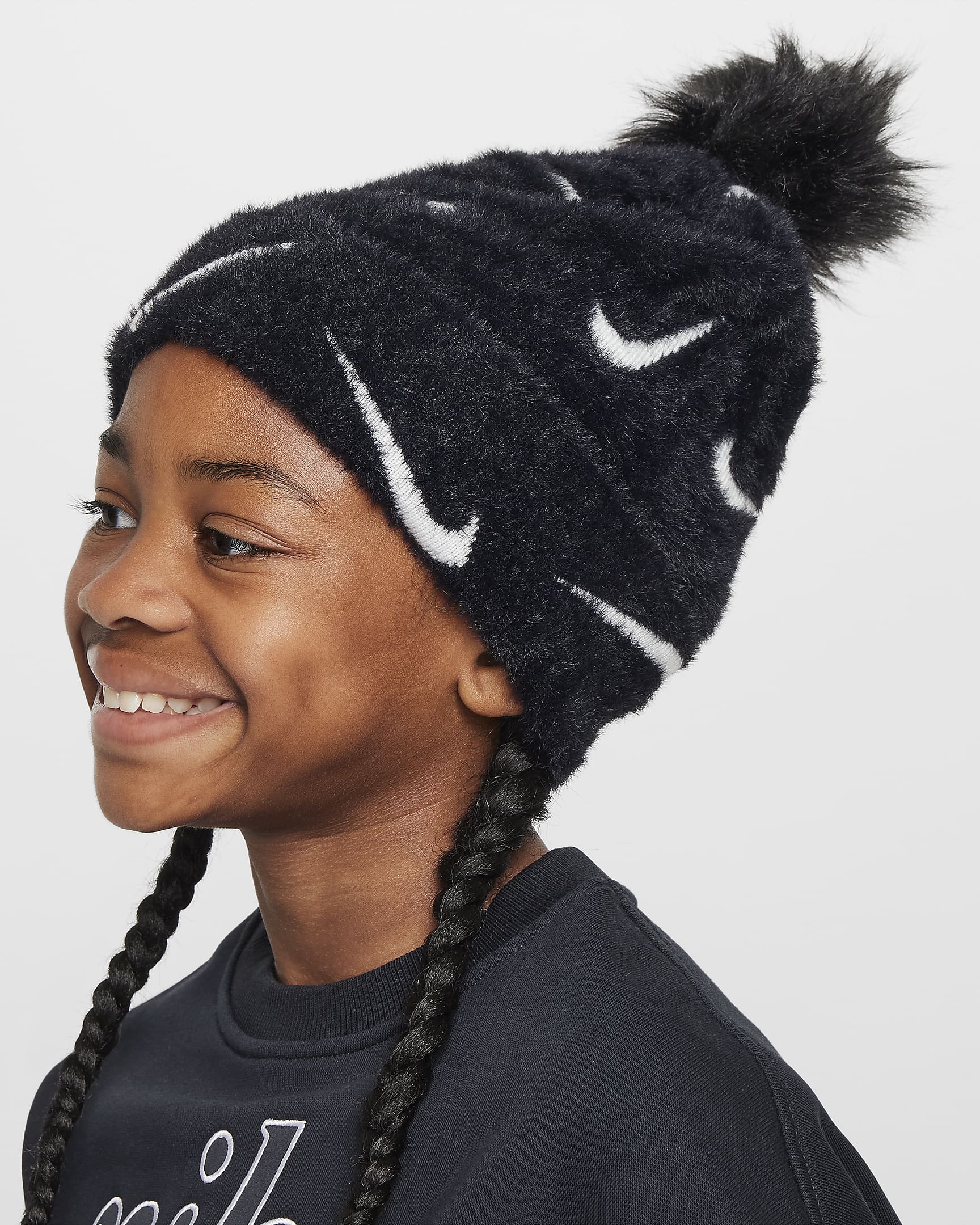 Image of Детска Шапка NIKE K NK PEAK BEANIE SC POM F24 - Ballistic-sport