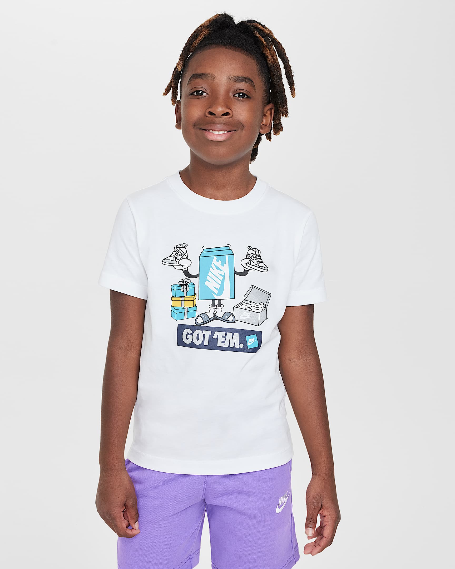 Image of Юнoшеска Тениска NIKE K NSW TEE BOXY GOT EM - Ballistic-sport