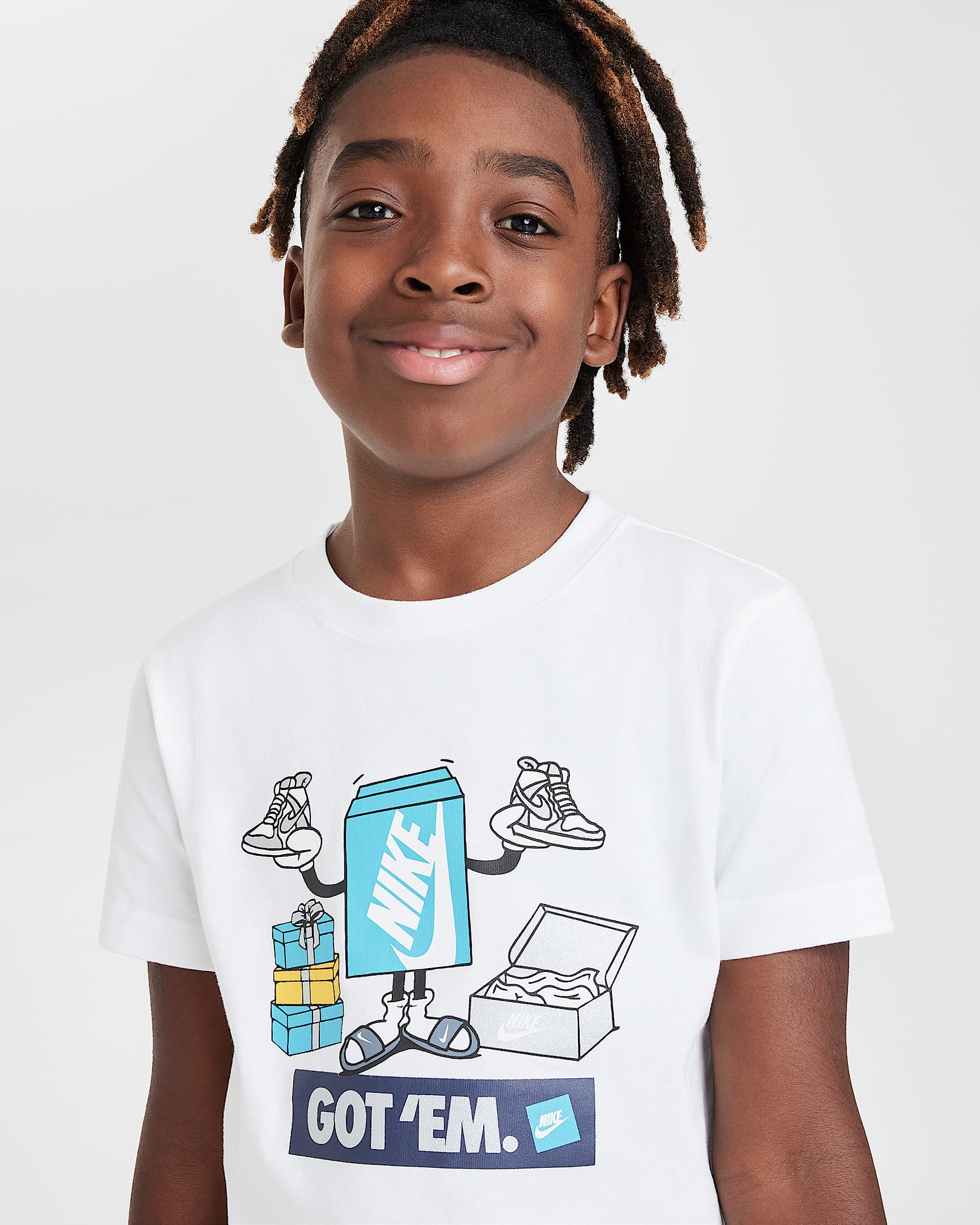 Image of Юнoшеска Тениска NIKE K NSW TEE BOXY GOT EM - Ballistic-sport