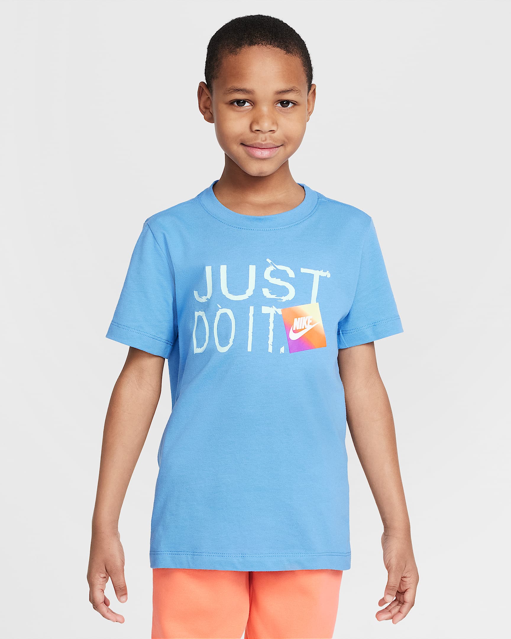 Детска Тениска NIKE K NSW TEE BRANDMARK 1 JDI в син цвят