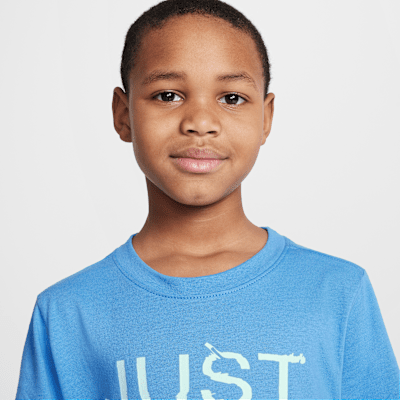 Image of Детска Тениска NIKE K NSW TEE BRANDMARK 1 JDI в син цвят