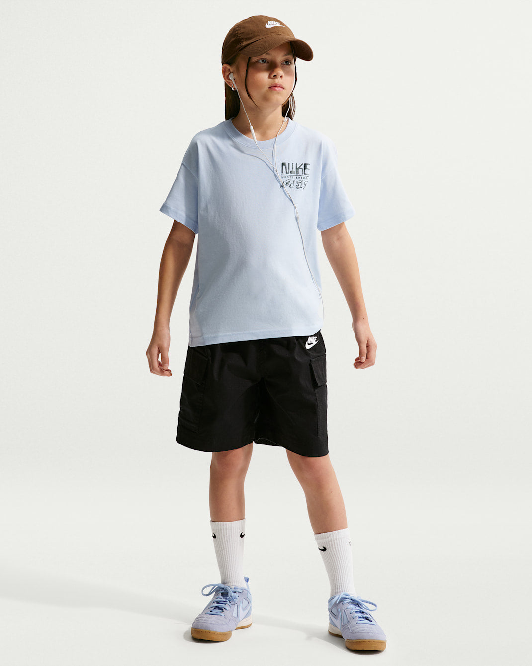 Image of Детска Тениска NIKE K NSW TEE M90 SWOOSH SOUNDS IR5178-407- Ballistic sport, Балистик