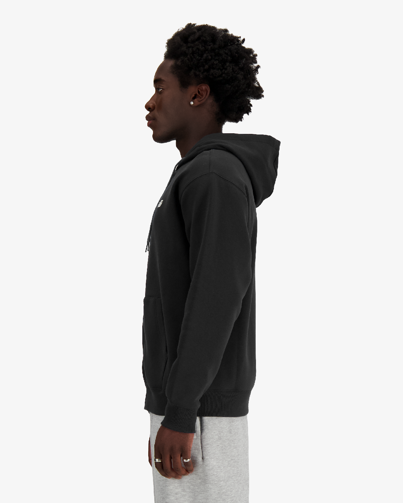 Мъжки Суитшърт NEW BALANCE JACKET NEW BALANCE STACKED LOGO FRENCH TERRY FULL ZIP HOODIE