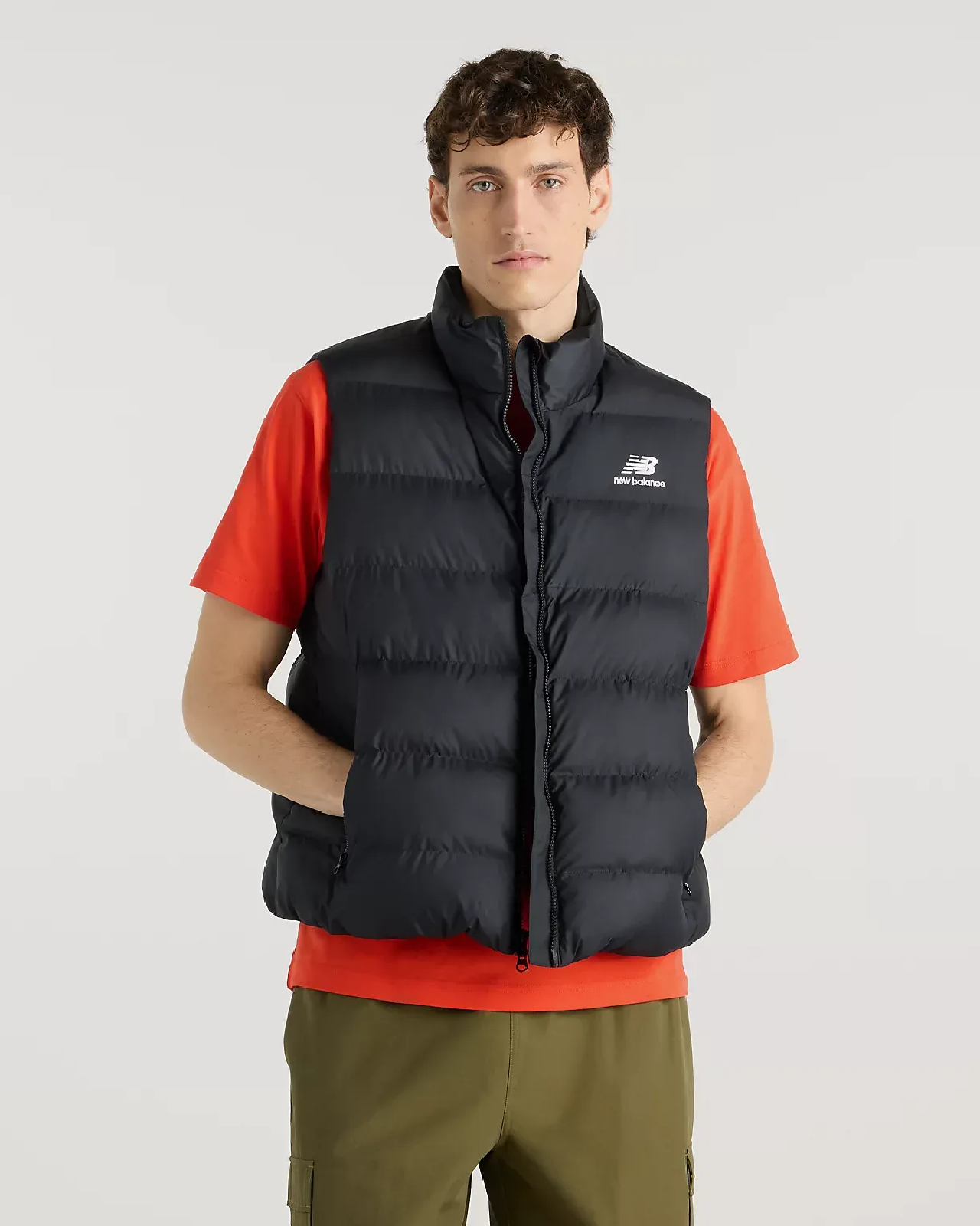 Image of Мъжки Елек NEW BALANCE VEST BOSTON PUFFER VEST MJ62K00E-BLACK - Ballistic sport, Балистик