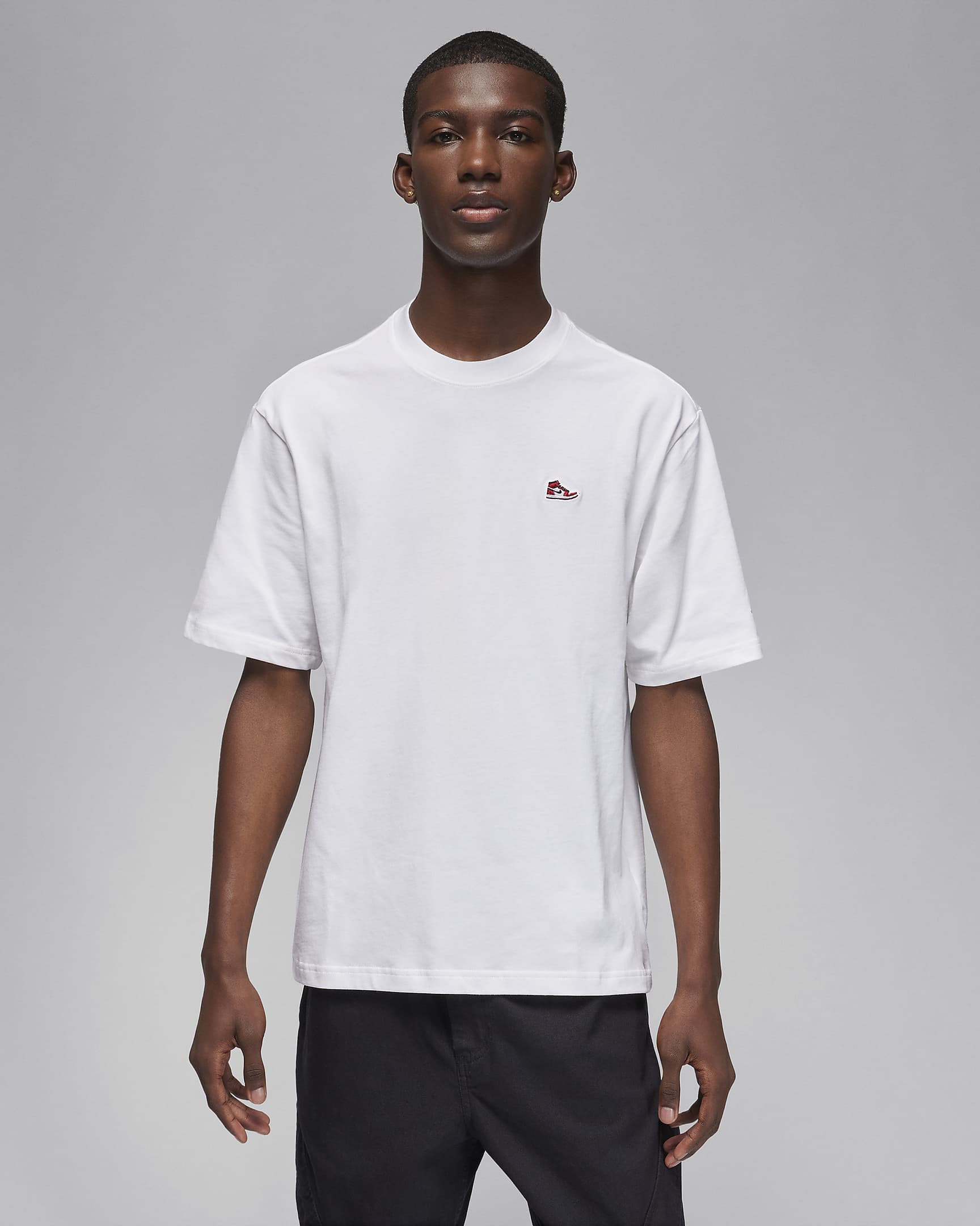 Image of Мъжка Тениска NIKE M J BRAND SNKR PTCH SS CREW - Ballistic-sport