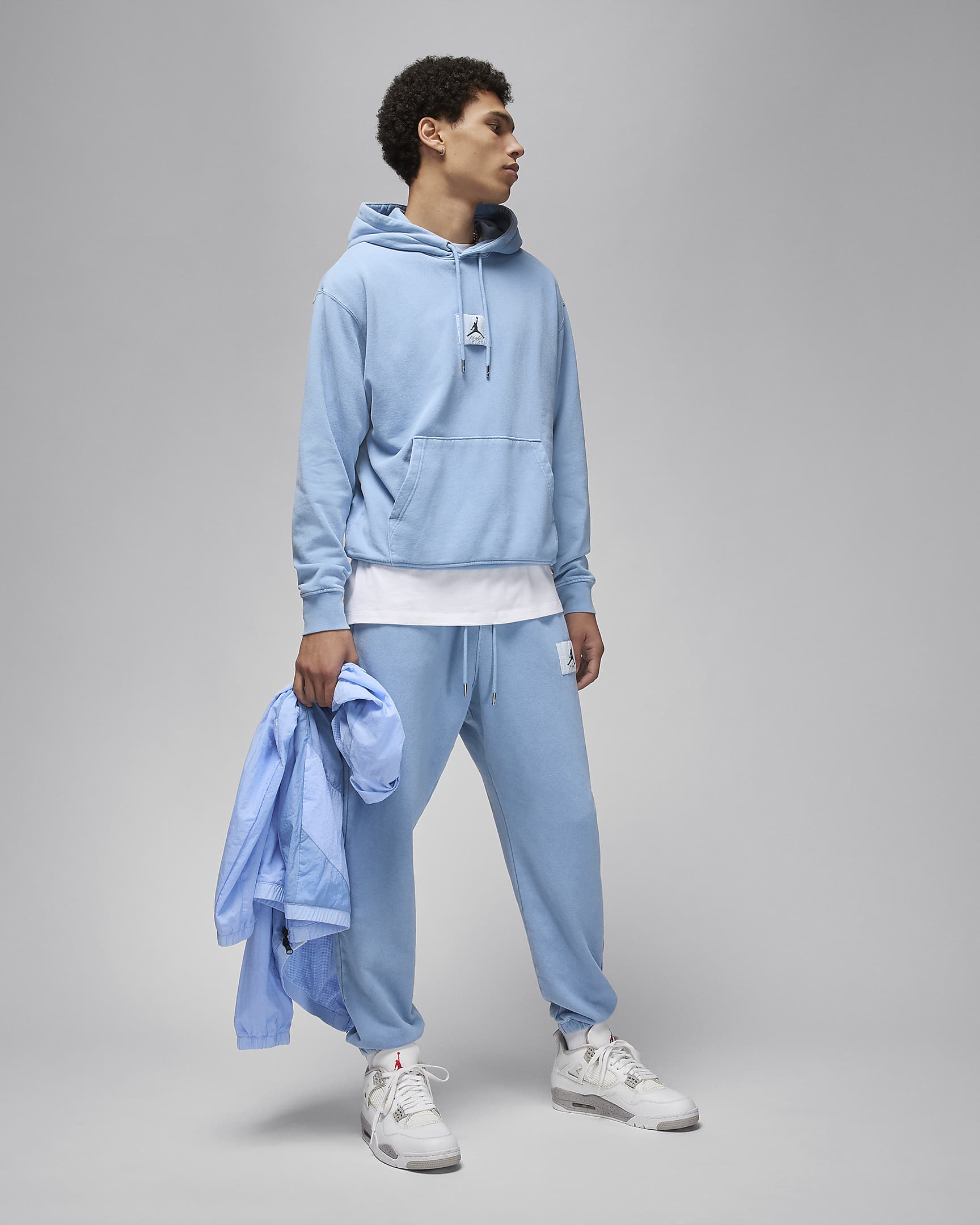 Image of Мъжки Суитшърт NIKE M J ESS STMT WASH FLC PO - Ballistic-sport