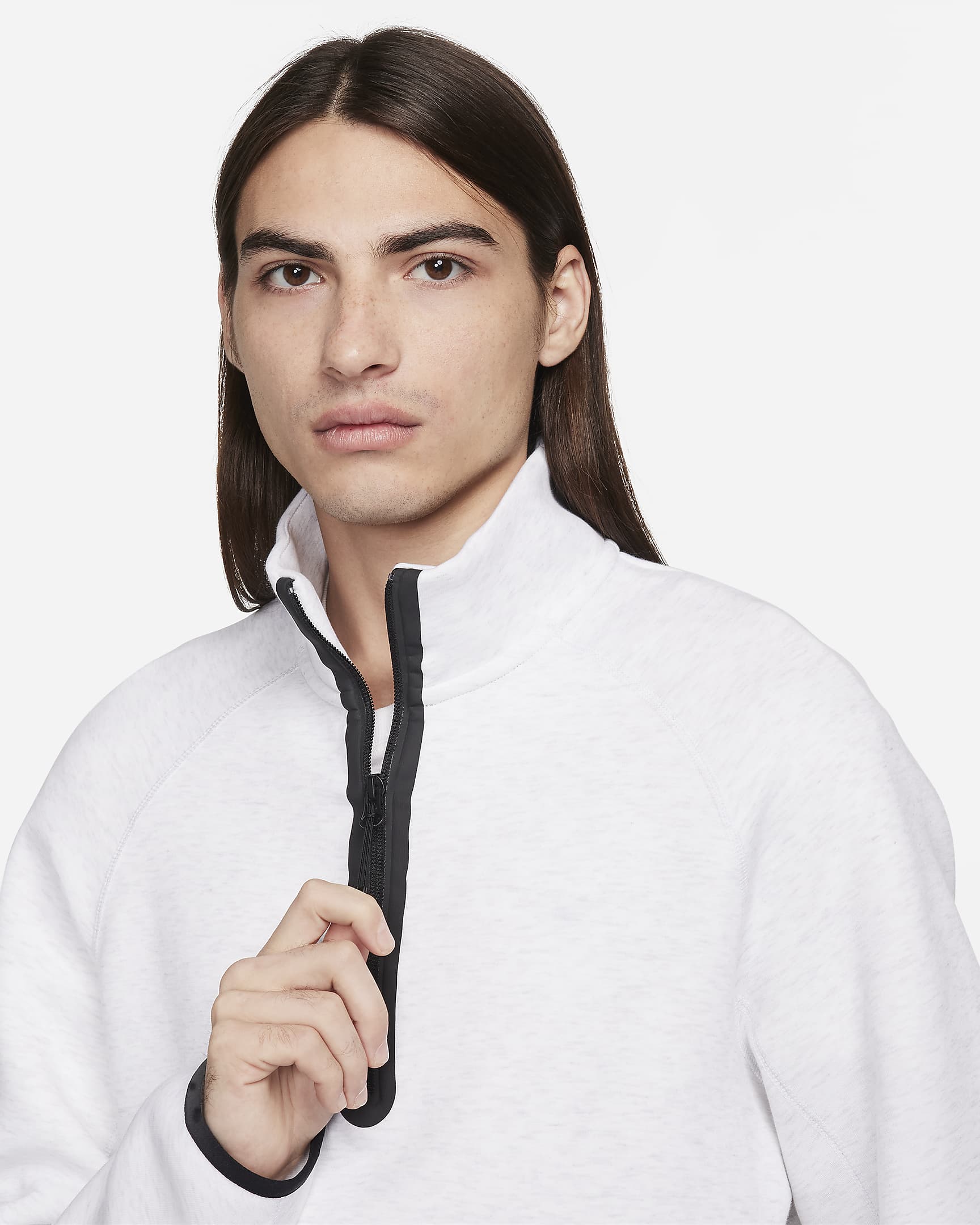 Image of Мъжки Суитшърт NIKE M NK TCH FLC HZ TOP - Ballistic-sport